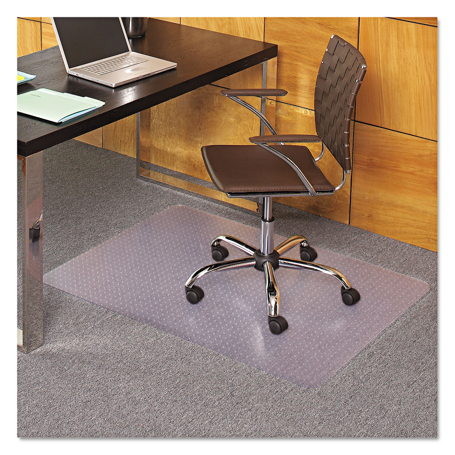  ES Robbins 121821 Task Series AnchorBar Chair Mat for Carpet up to 0.13, 36 x 44, Clear (ESR121821) 