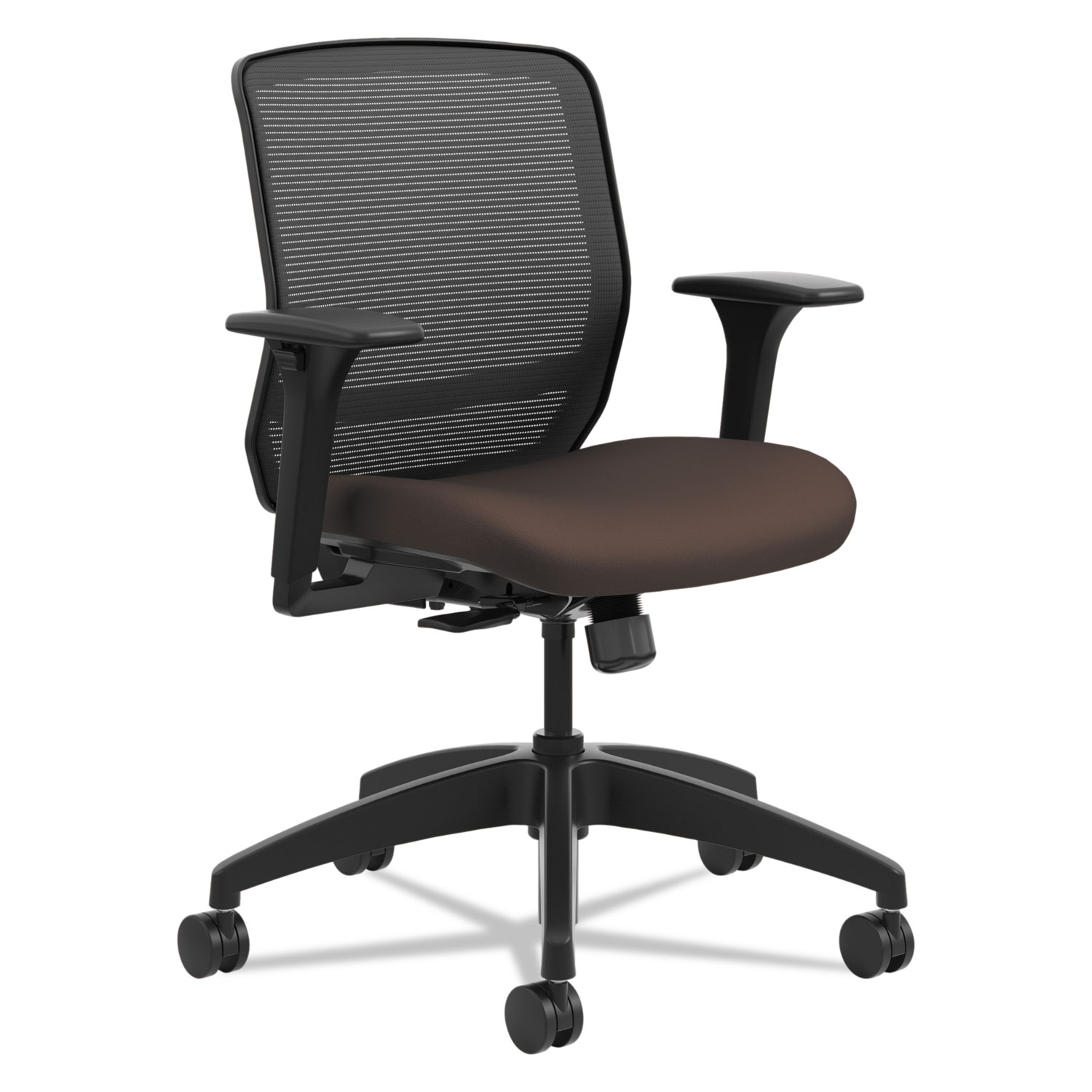 Quotient Series Mesh Mid-Back Task Chair, Espresso