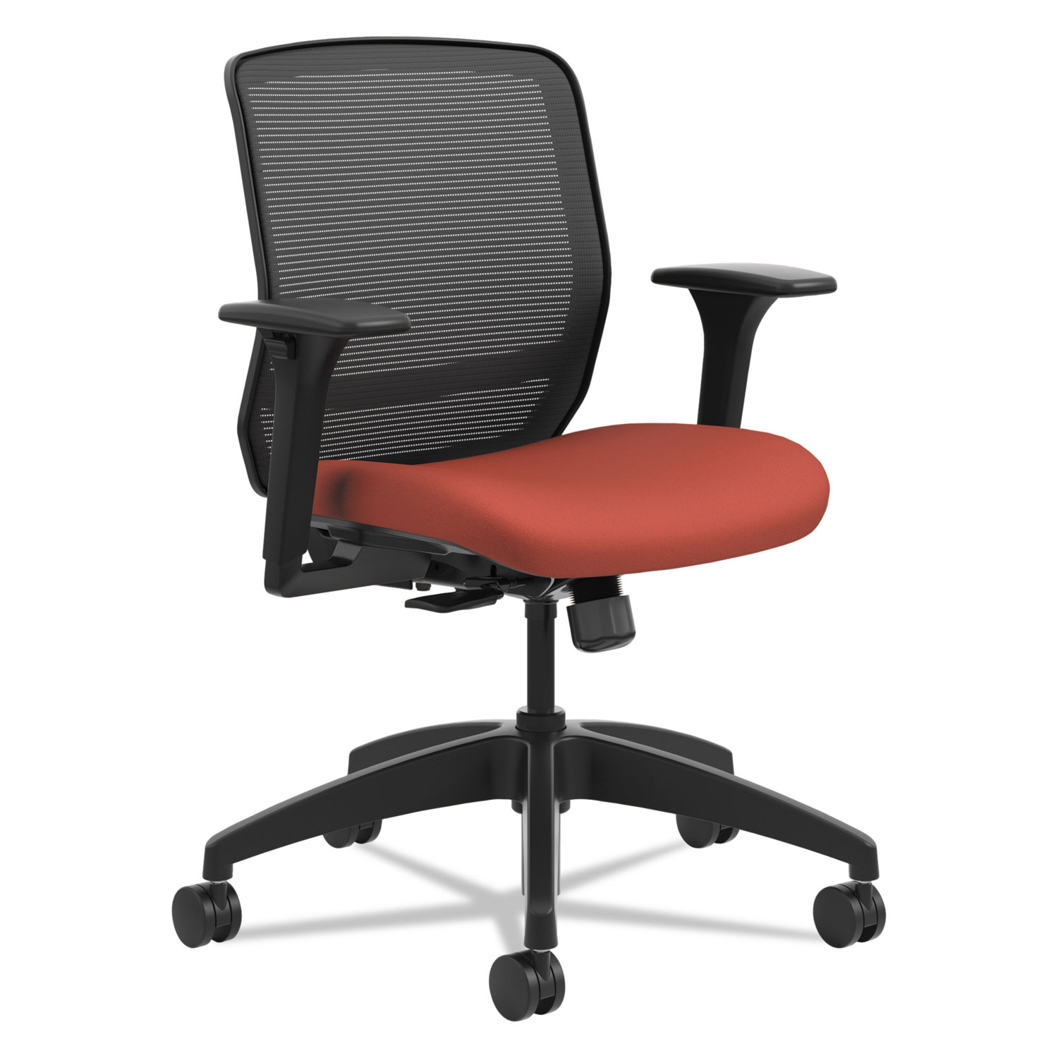 Quotient Series Mesh Mid-Back Task Chair, Poppy