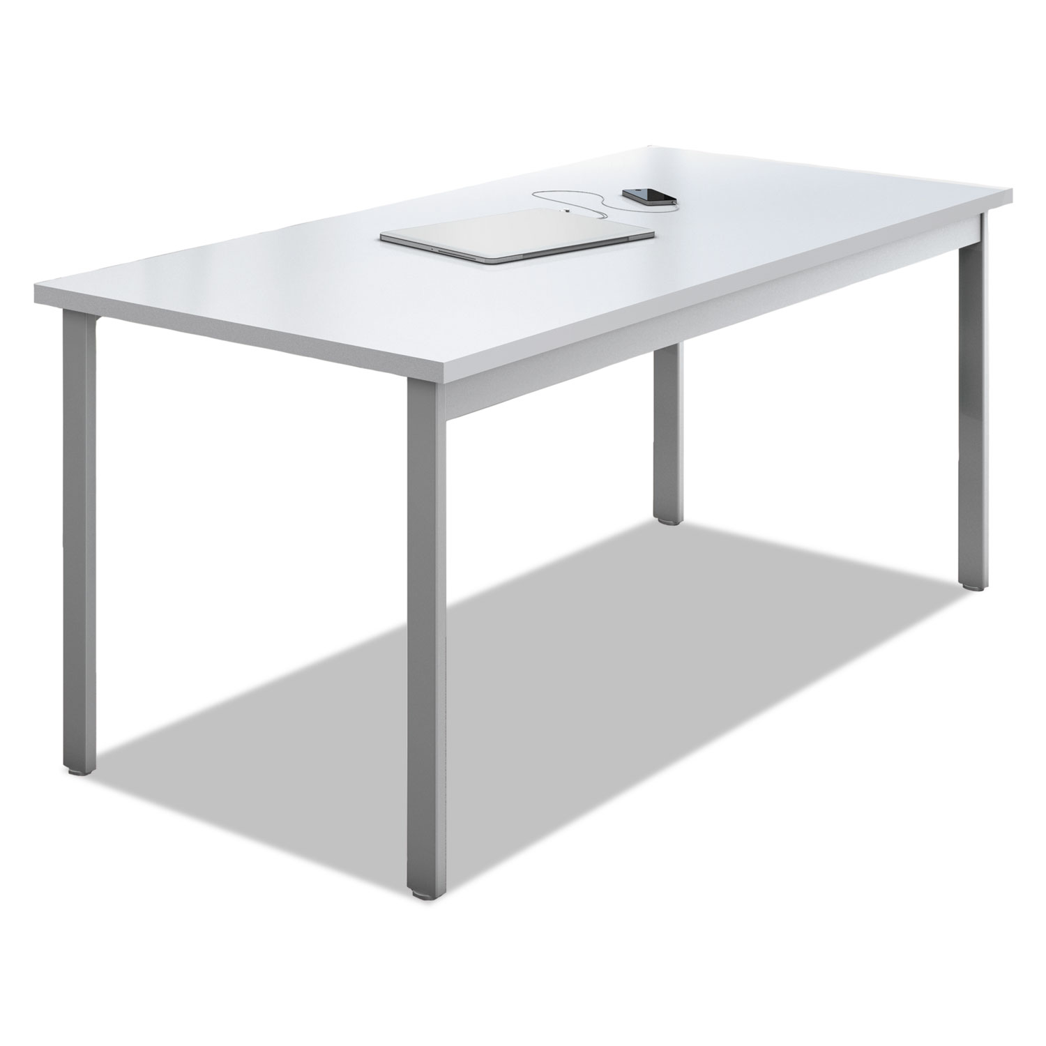 e5 Series Desk, 60w x 24d x 29 1/2h, Designer White