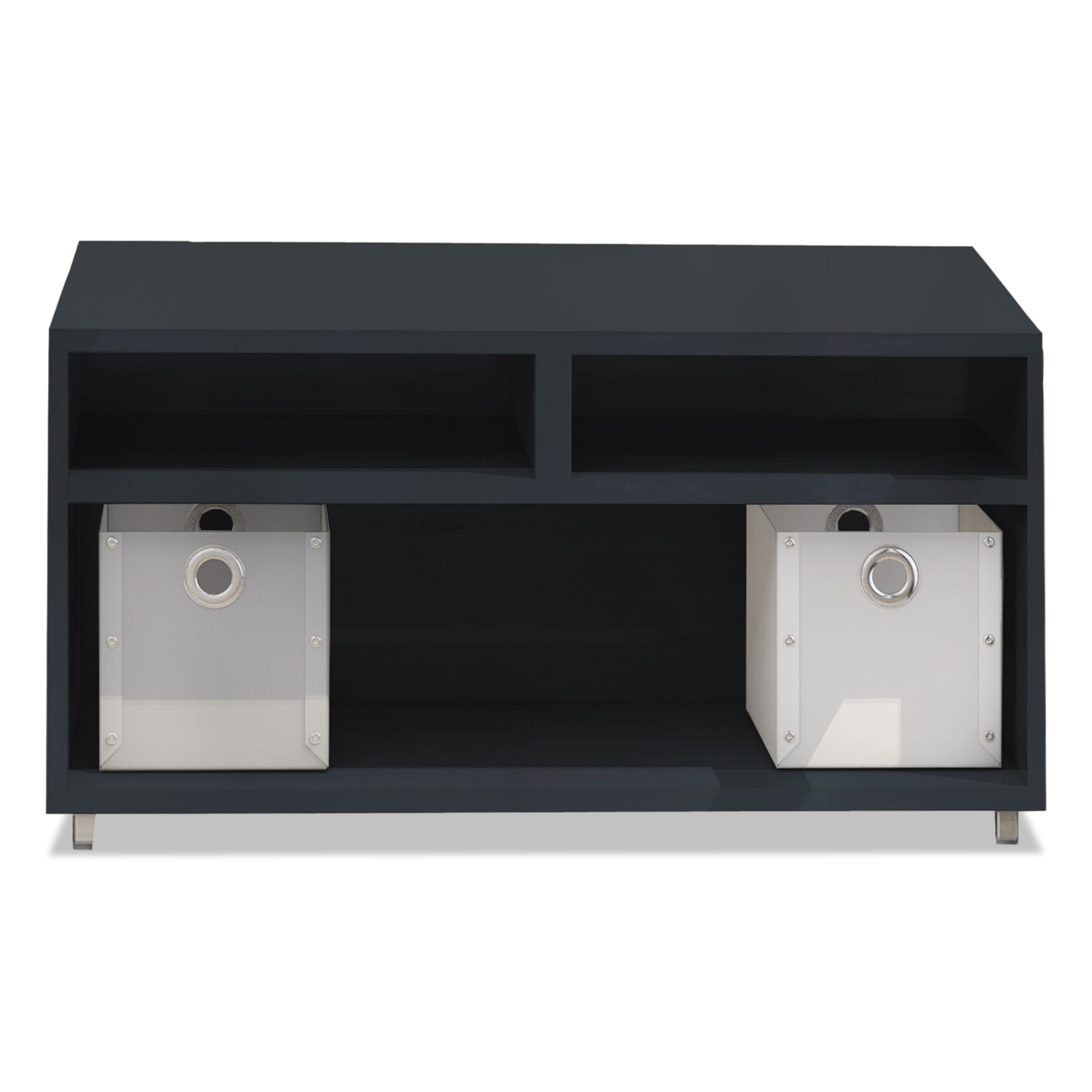 e5 Series Open Storage Cabinet, 30w x 18d x 21 3/4h, Raven