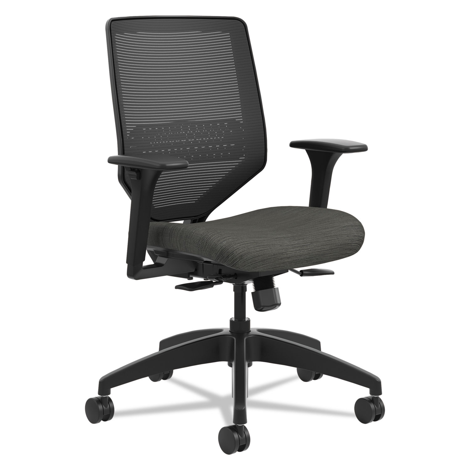  HON SVM1ALC10TK Solve Series Mesh Back Task Chair, Supports up to 300 lbs., Ink Seat, Black Back, Black Base (HONSVM1ALC10TK) 