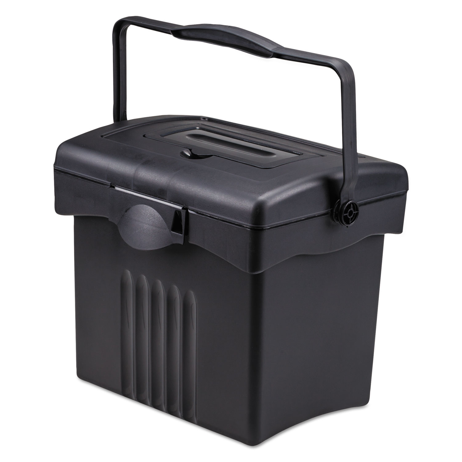 Portable Storage Box, Letter Size, 14w x 11-1/4d x 14-1/2h, Black