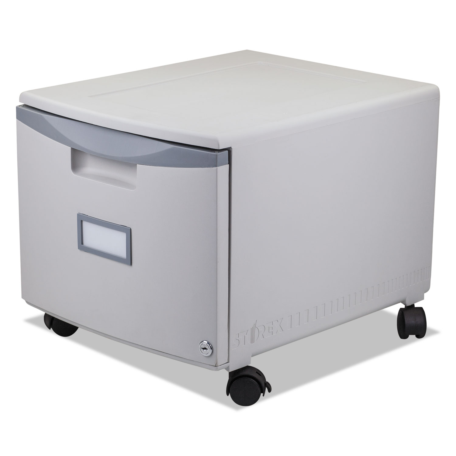 Single-Drawer Mobile Filing Cabinet, 14-3/4w x 18-1/4d x 12-3/4h, Gray