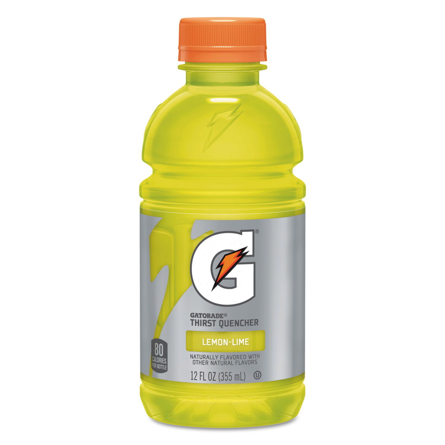  Gatorade 12178 G-Series Perform 02 Thirst Quencher, Lemon-Lime, 12 oz Bottle, 24/Carton (QKR12178) 