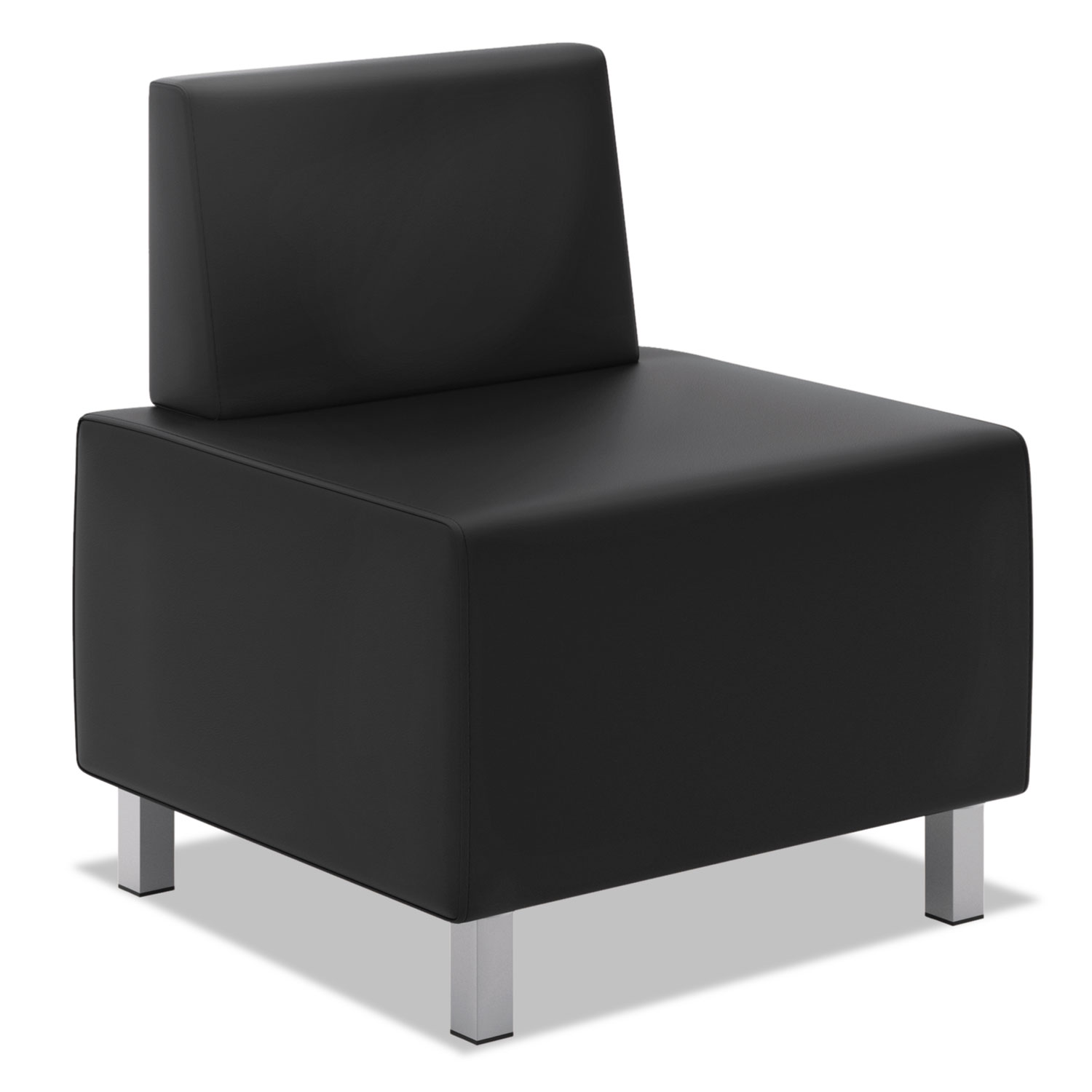  HON HVL864.SB11 HVL860 Series Modular Chair, 25 x 25 x 30.88, Black Seat/Black Back, Silver Base (BSXVL864SB11) 
