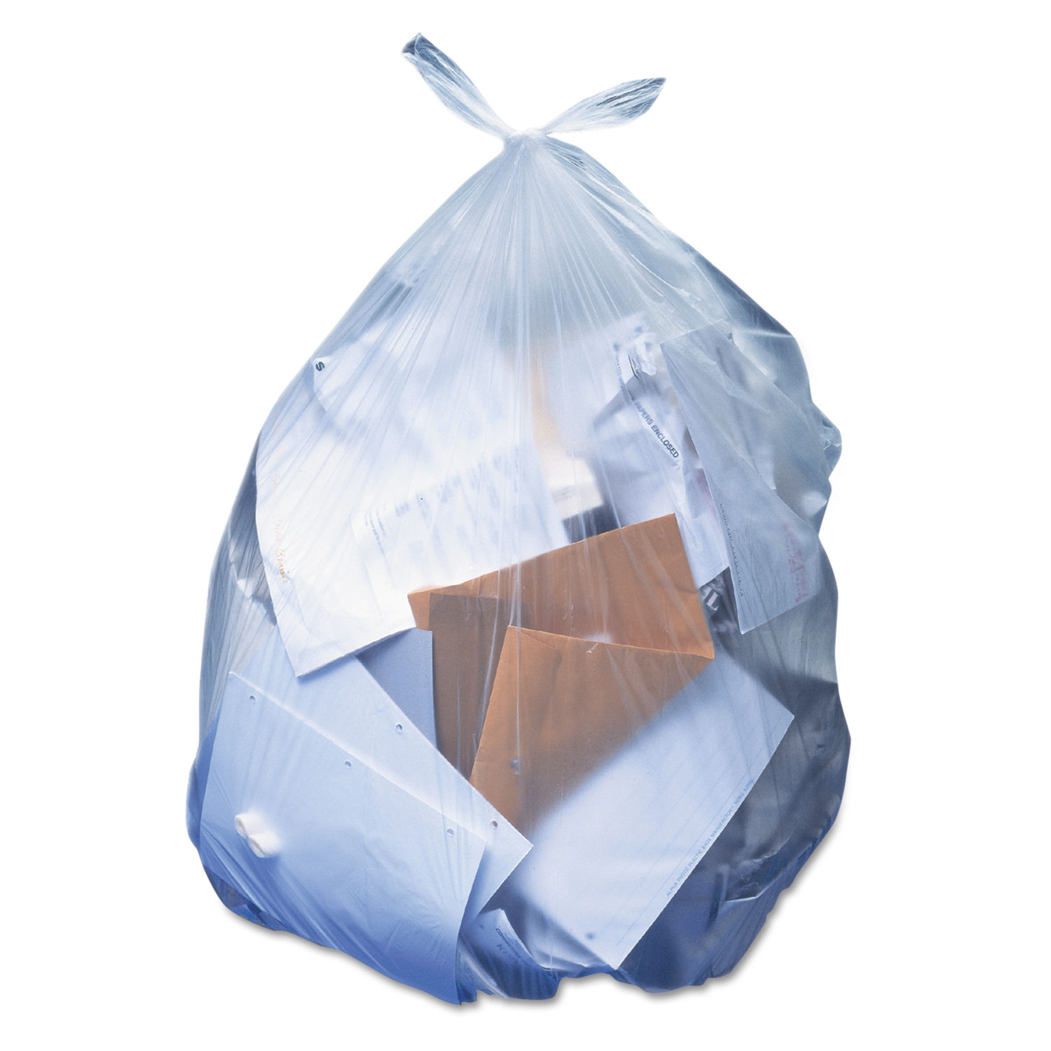 Commercial trash bags 60 gallon 38x60 1.5 mil case of 100