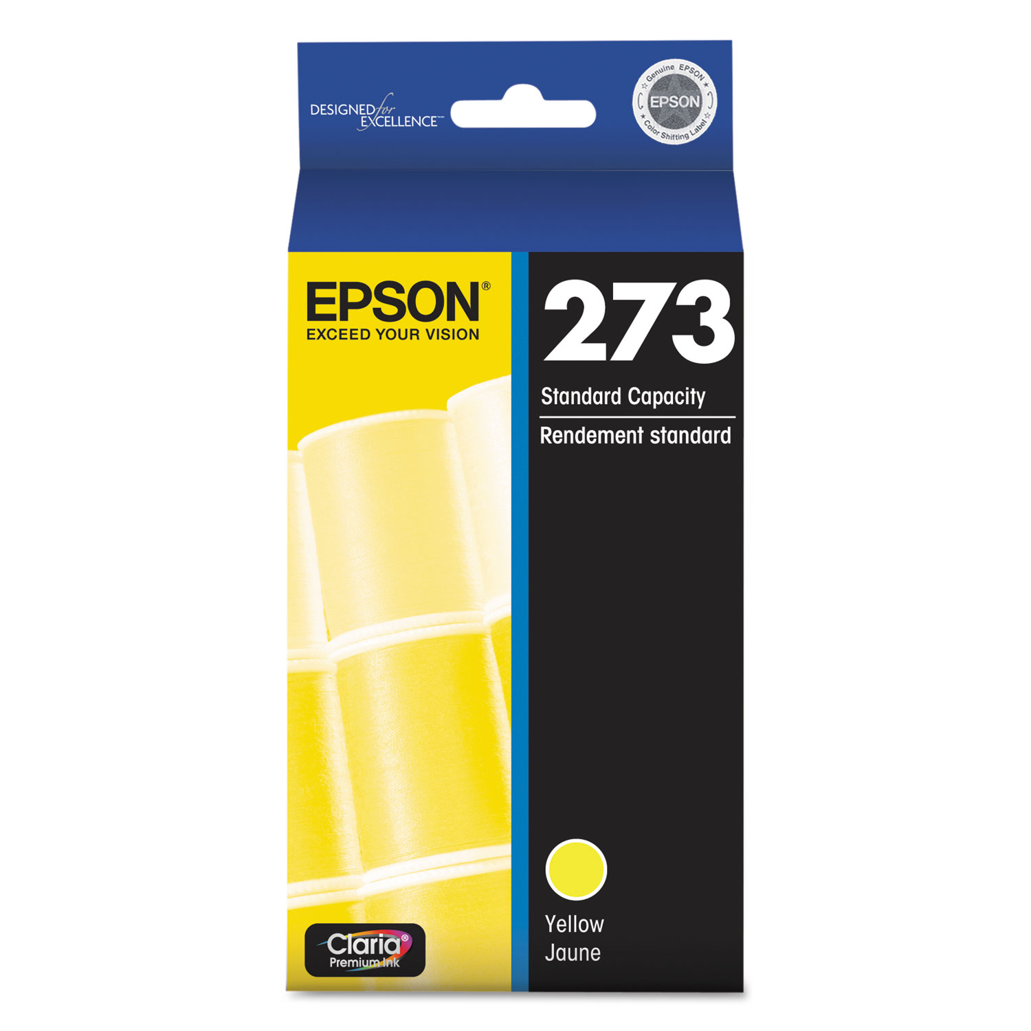  Epson T273420-S T273420S (273) Claria Ink, 300 Page-Yield, Yellow (EPST273420S) 