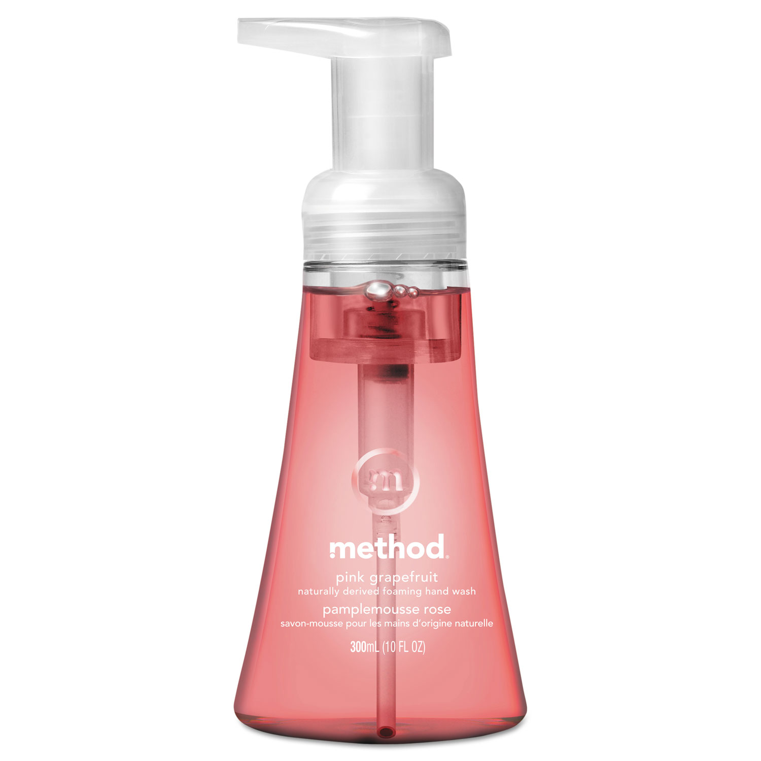  Method 01361 Foaming Hand Wash, Pink Grapefruit, 10 oz Pump Bottle, 6/Carton (MTH01361) 