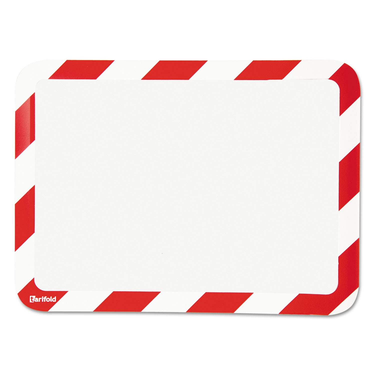 High Visibility Safety Frame Display Pocket-Magnet Back, 10 1/4 x 14 1/2, Red/WH