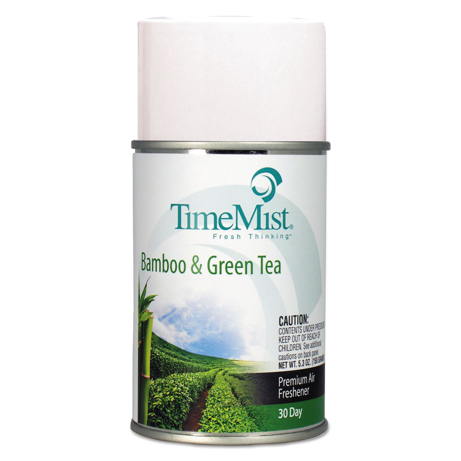  TimeMist 1047606 Premium Metered Air Freshener Refill, Bamboo and Green Tea 6.6 oz Aerosol, 12/Carton (TMS1047606) 