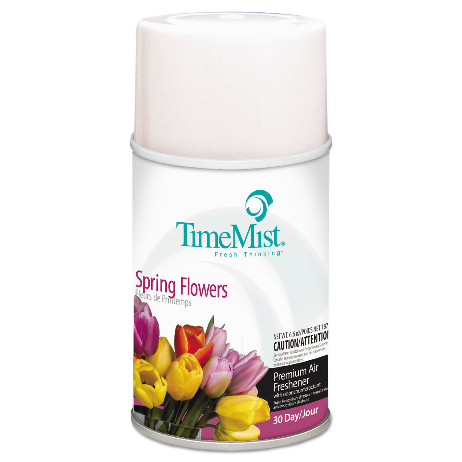  TimeMist 1042712 Premium Metered Air Freshener Refill, Spring Flowers, 5.3 oz Aerosol, 12/Carton (TMS1042712) 
