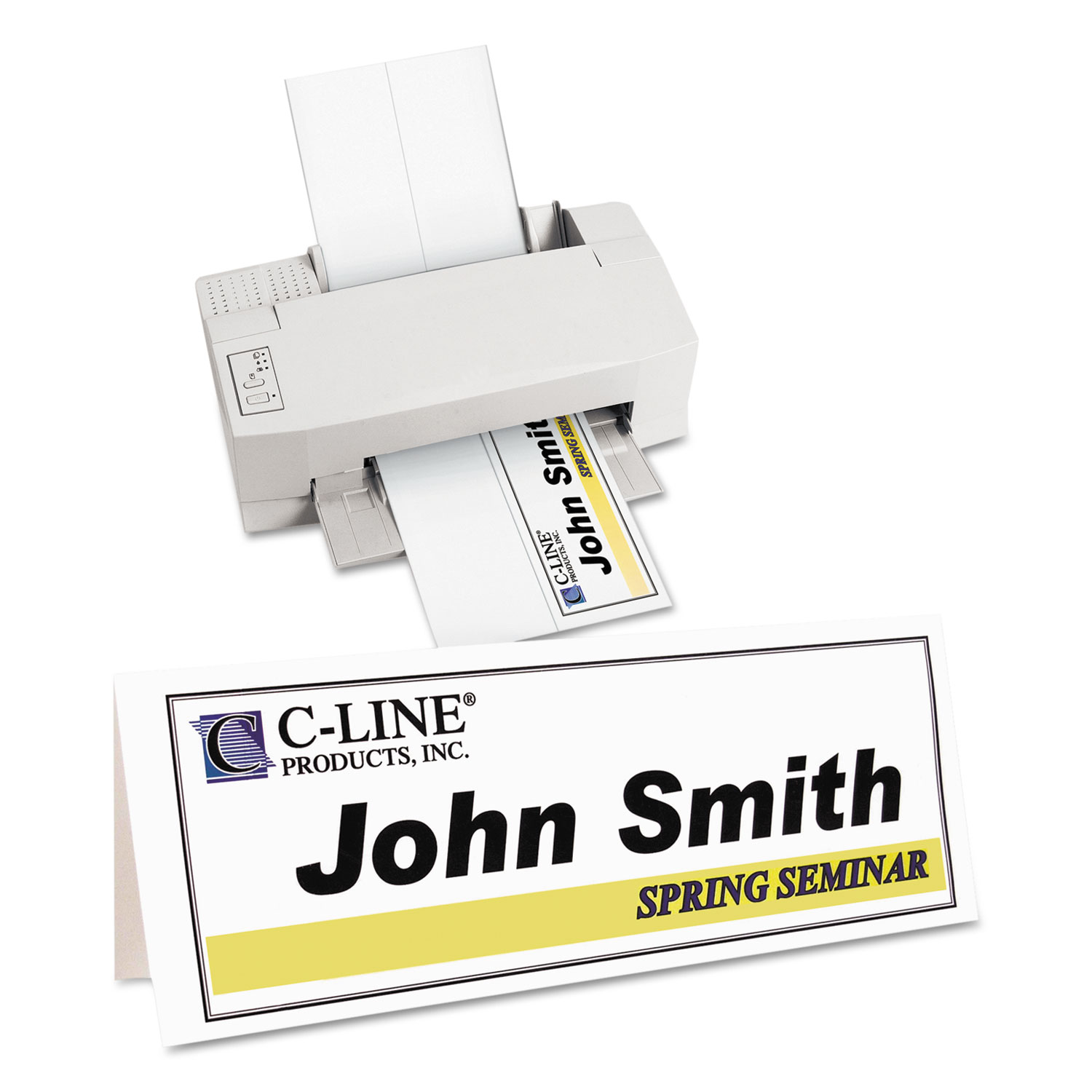 Printer-Ready Name Tent Cards, 11 x 4 1/4, White Cardstock, 50 Letter Sheets/Box