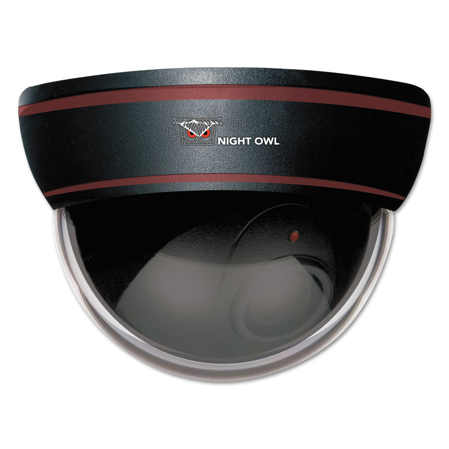 Decoy Dome Camera with Flashing LED Light, Black