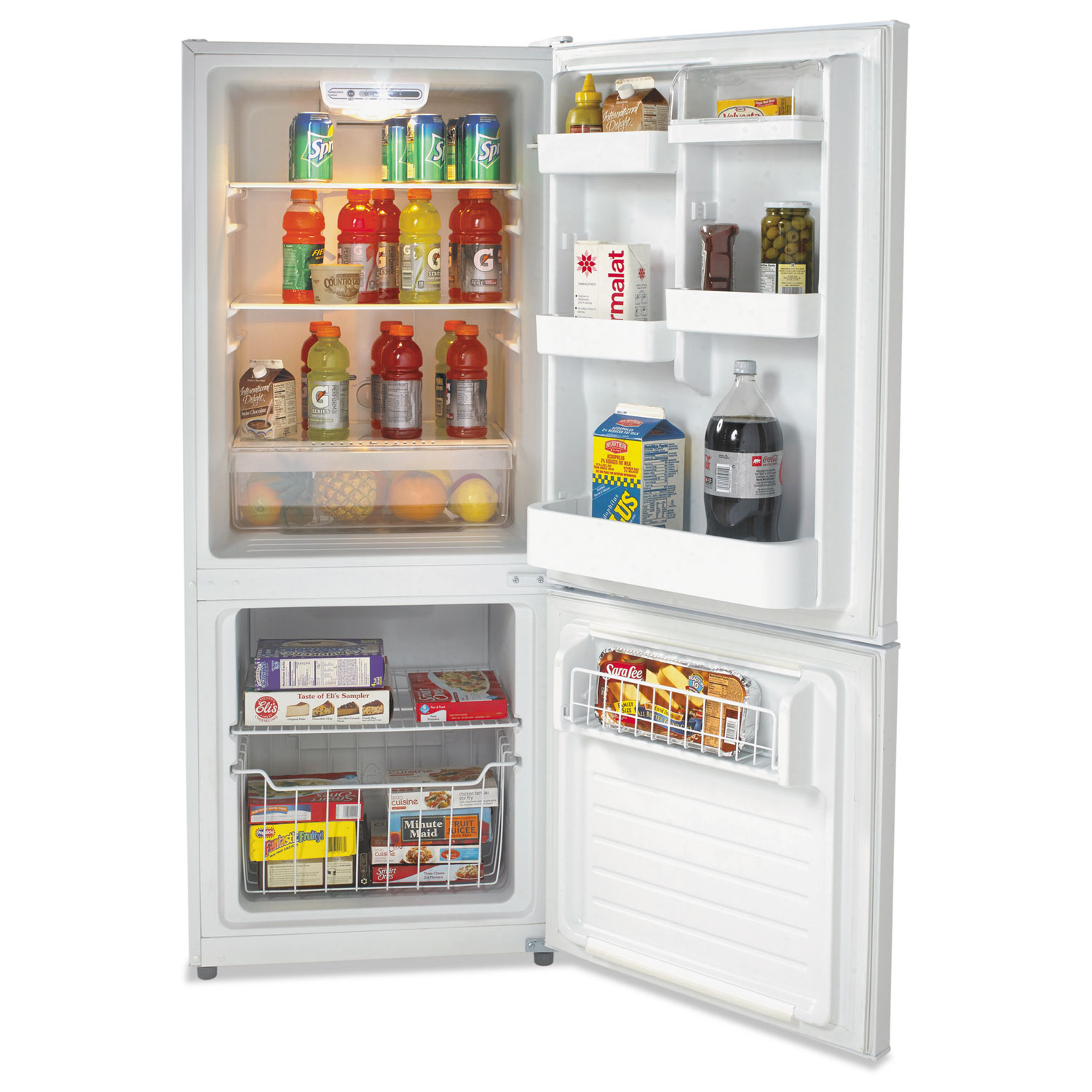  Avanti FFBM92H0W Bottom Mounted Frost-Free Freezer/Refrigerator, 10.2 Cubic Feet, White (AVAFFBM92H0W) 