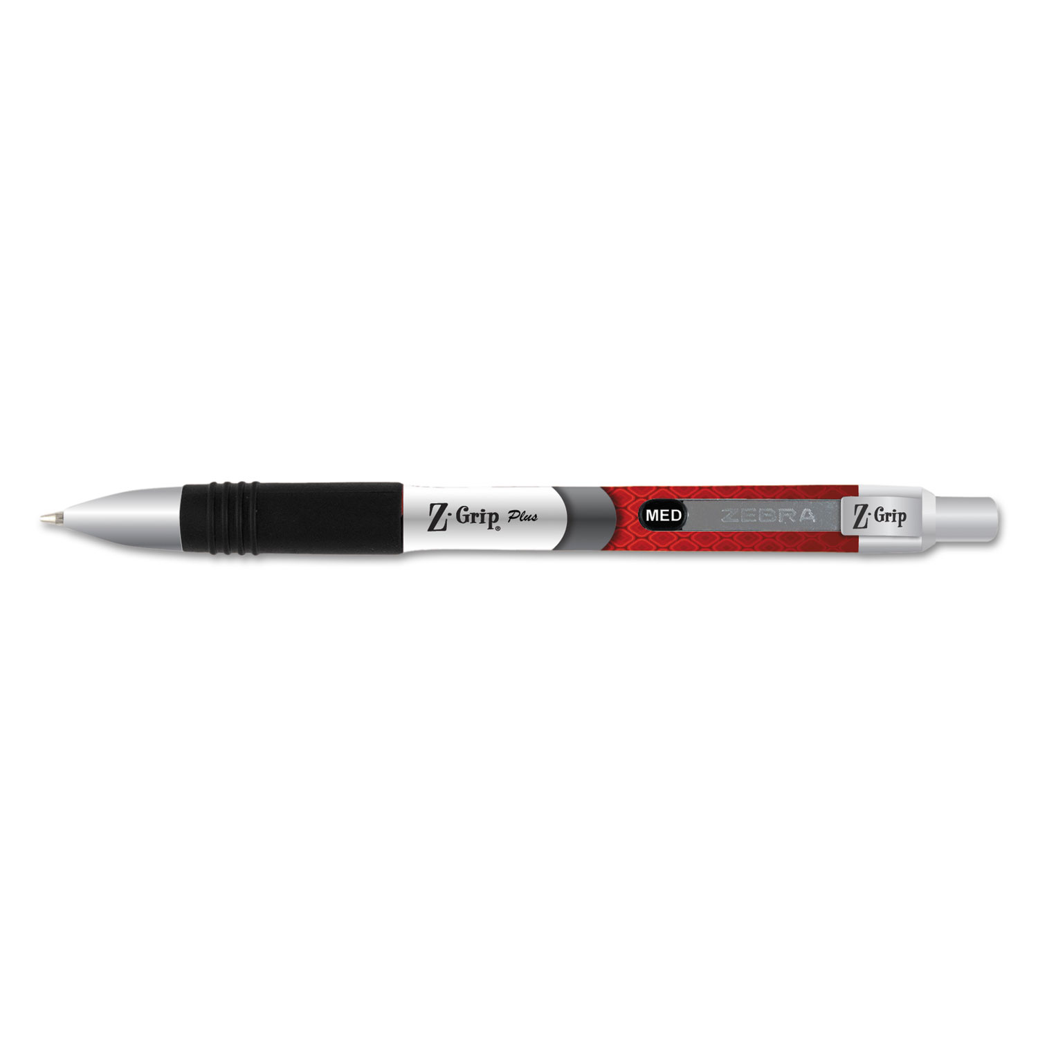 Z-Grip Plus Retractable Ballpoint Pen, Red Ink, Medium, Dozen