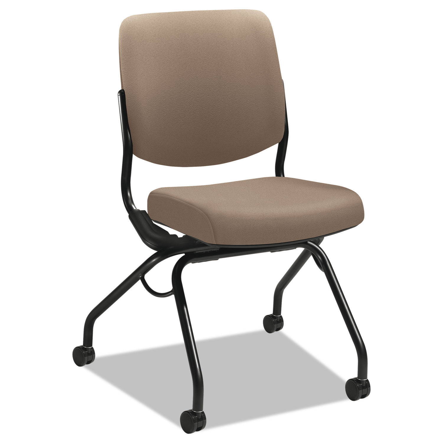  HON HPN1.A.UU.CU24.T Perpetual Series Folding Nesting Chair, Morel Seat/Morel Back, Black Base (HONPN1AUUCU24T) 