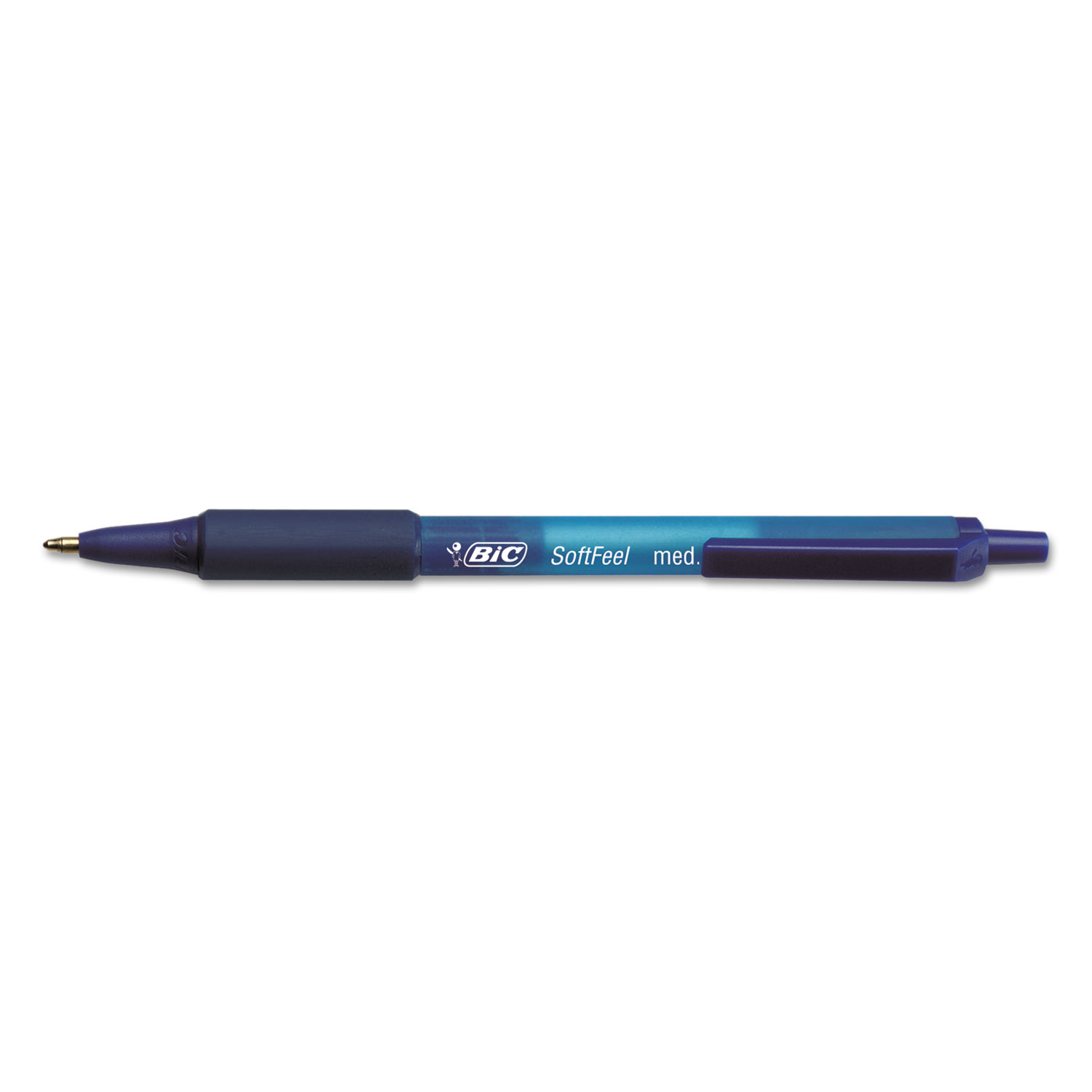 Soft Feel Retractable Ballpoint Pen, Blue, 1mm, Medium, 36/Pack