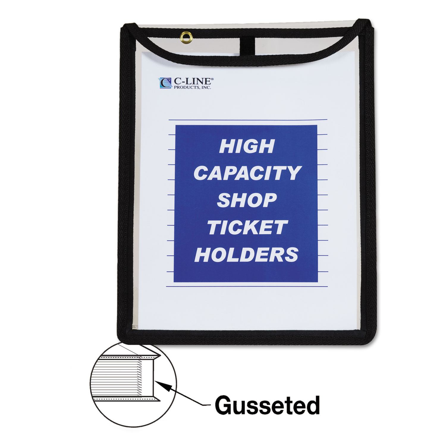  C-Line 39912 High Capacity, Shop Ticket Holders, Stitched, 150 Sheets, 9 x 12 x 1, 15/Box (CLI39912) 