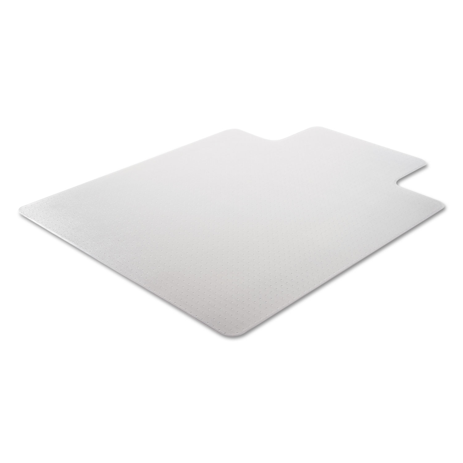 Cleated Chair Mat for Low and Medium Pile Carpet, 36 x 48, Clear