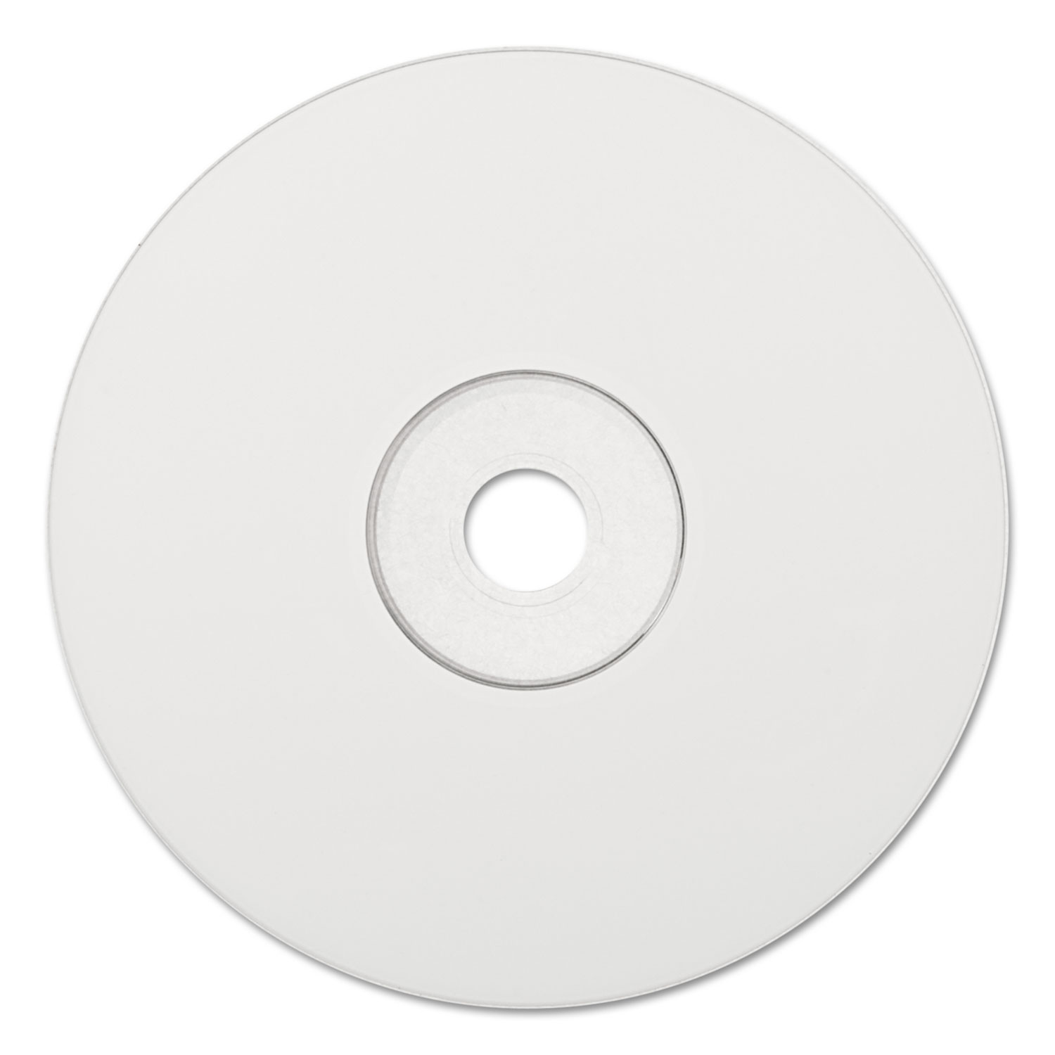 CD-R, 700MB, 52X, White Inkjet Printable, Hub Printable, 100/PK Spindle
