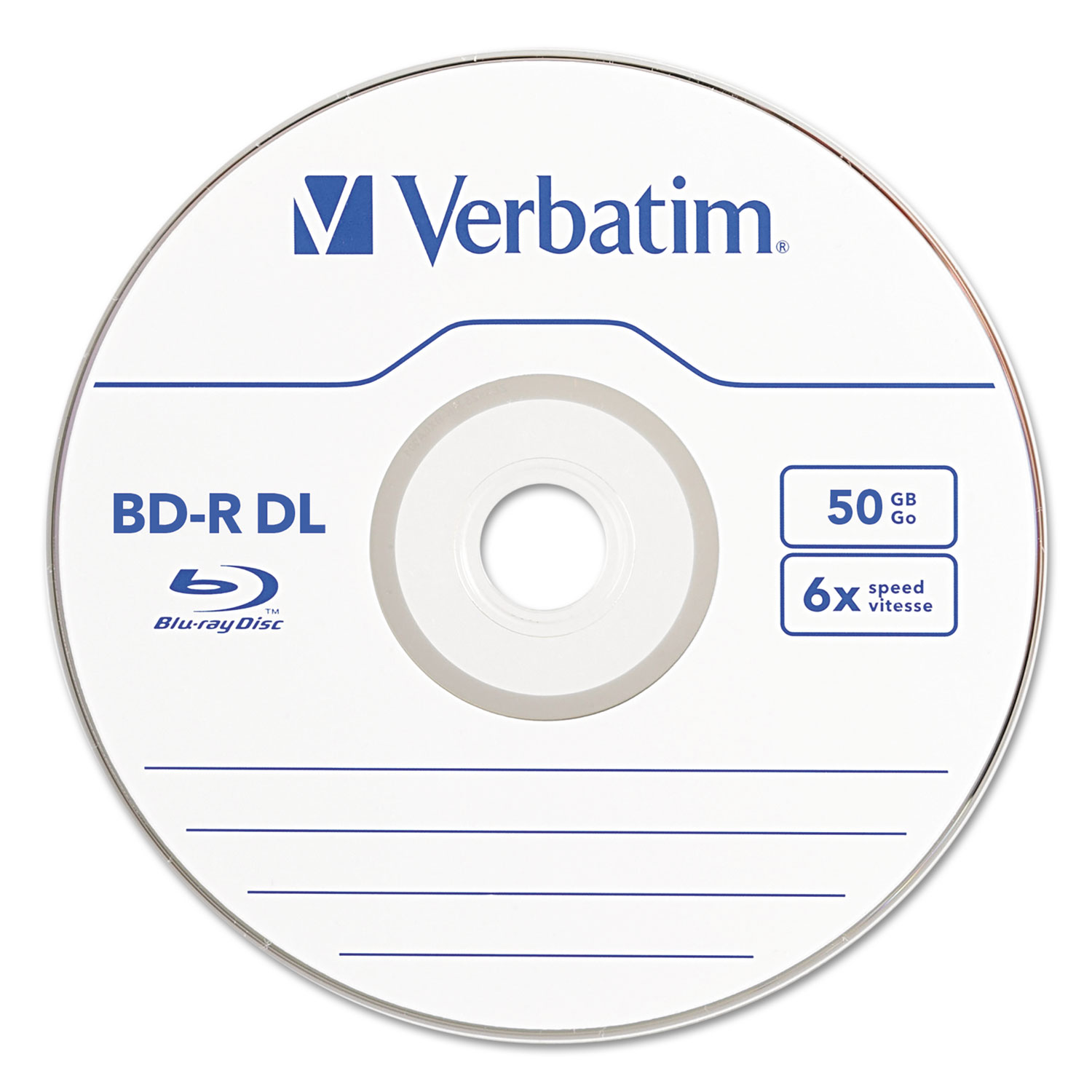 Blu-Ray BD-R Dual-Layer, 50 GB, 3/Pk