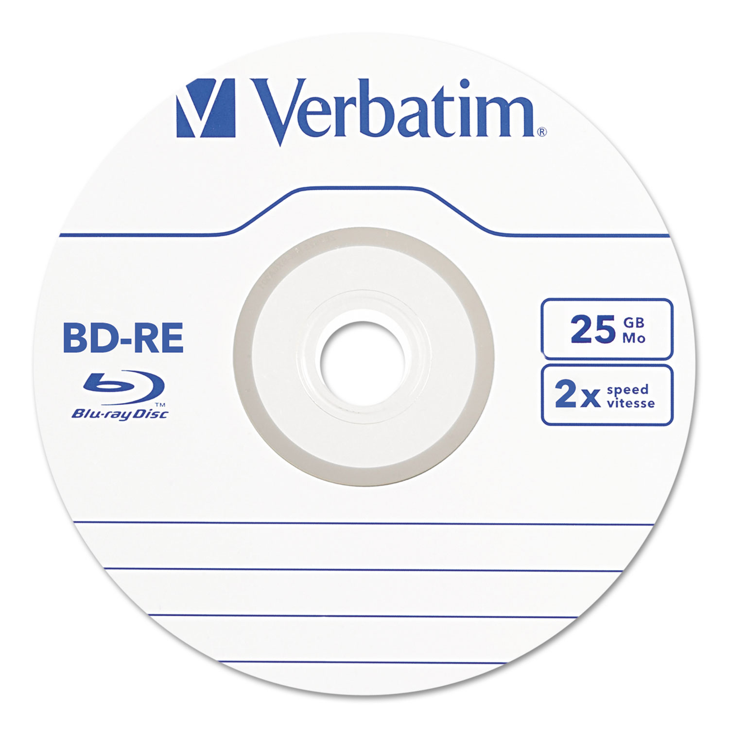BD-RE Disc, 25 GB, 2x, Silver,10/Pk