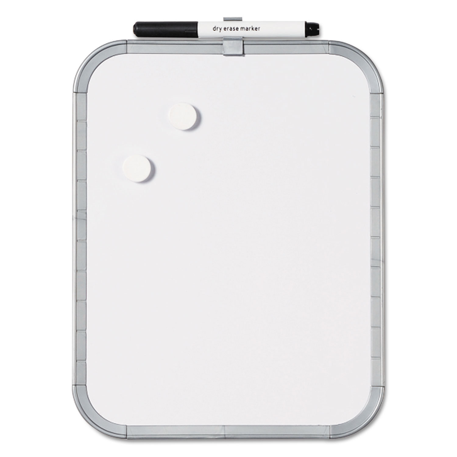  MasterVision CLK030203 Magnetic Dry Erase Board, 11 x 14, White Plastic Frame (BVCCLK020303) 