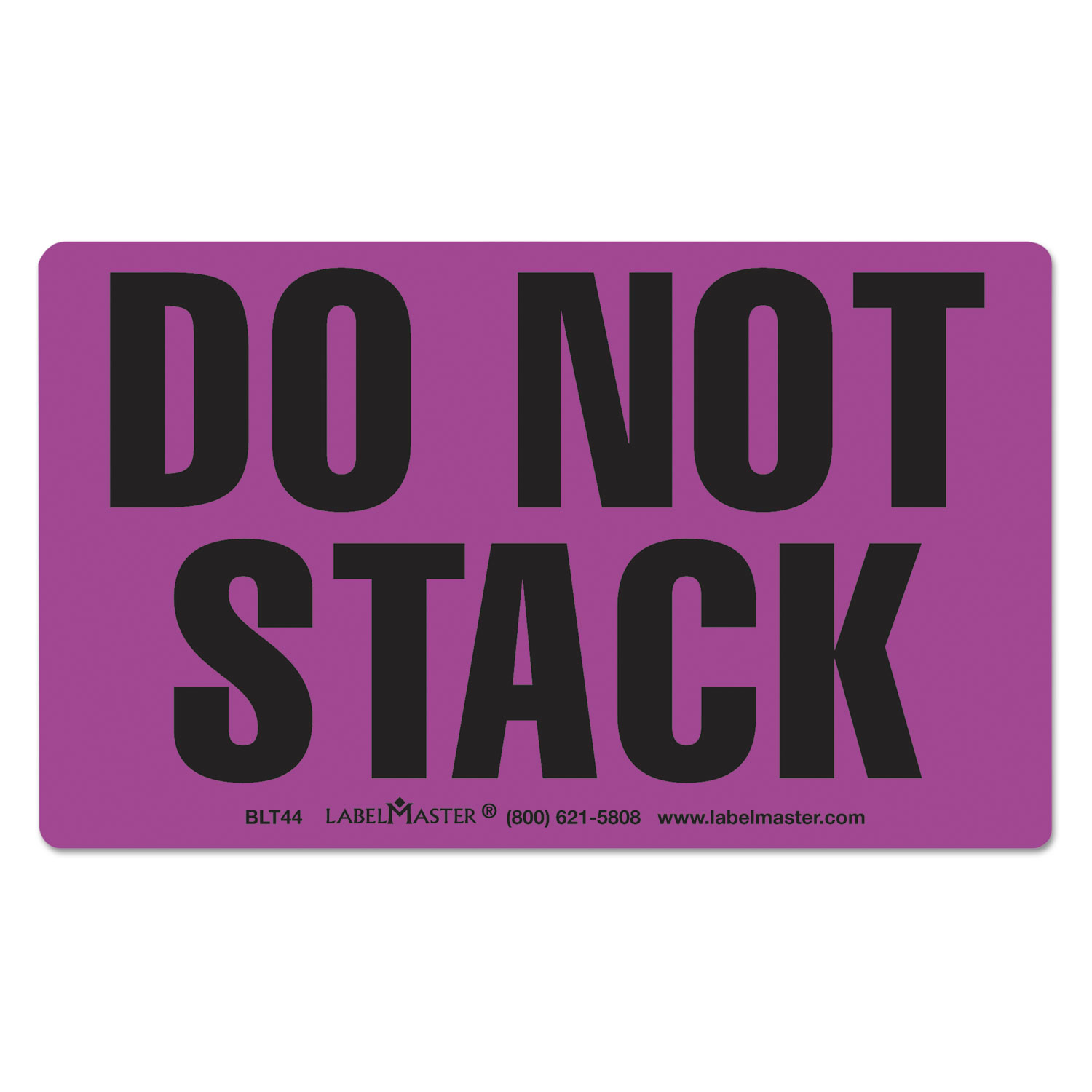 Shipping and Handling Self-Adhesive Label, 5 7/8 x 5 3/8, DO NOT STACK, 500/Roll
