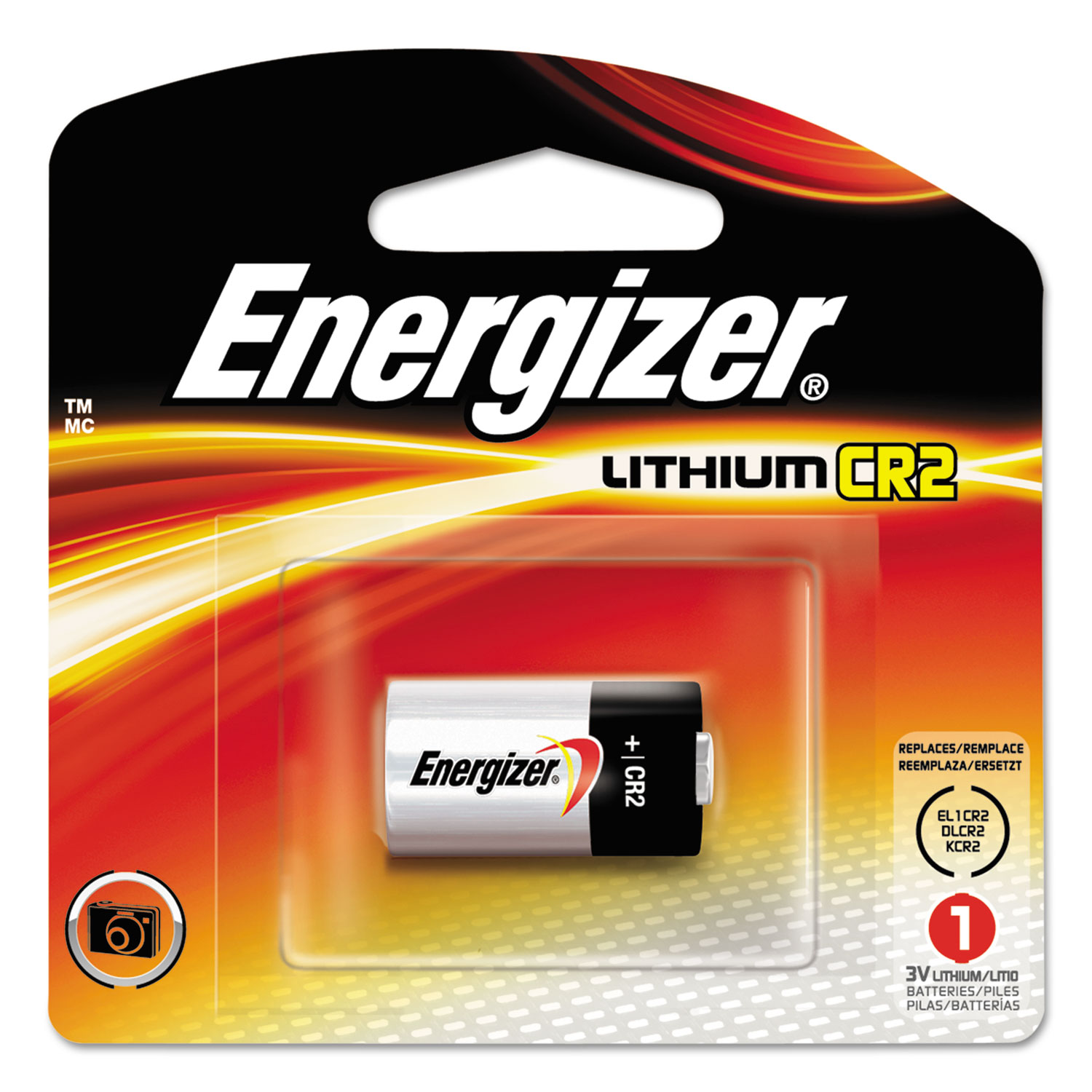 Lithium Photo Battery, CR2, 3V, 1 Battery/Pack