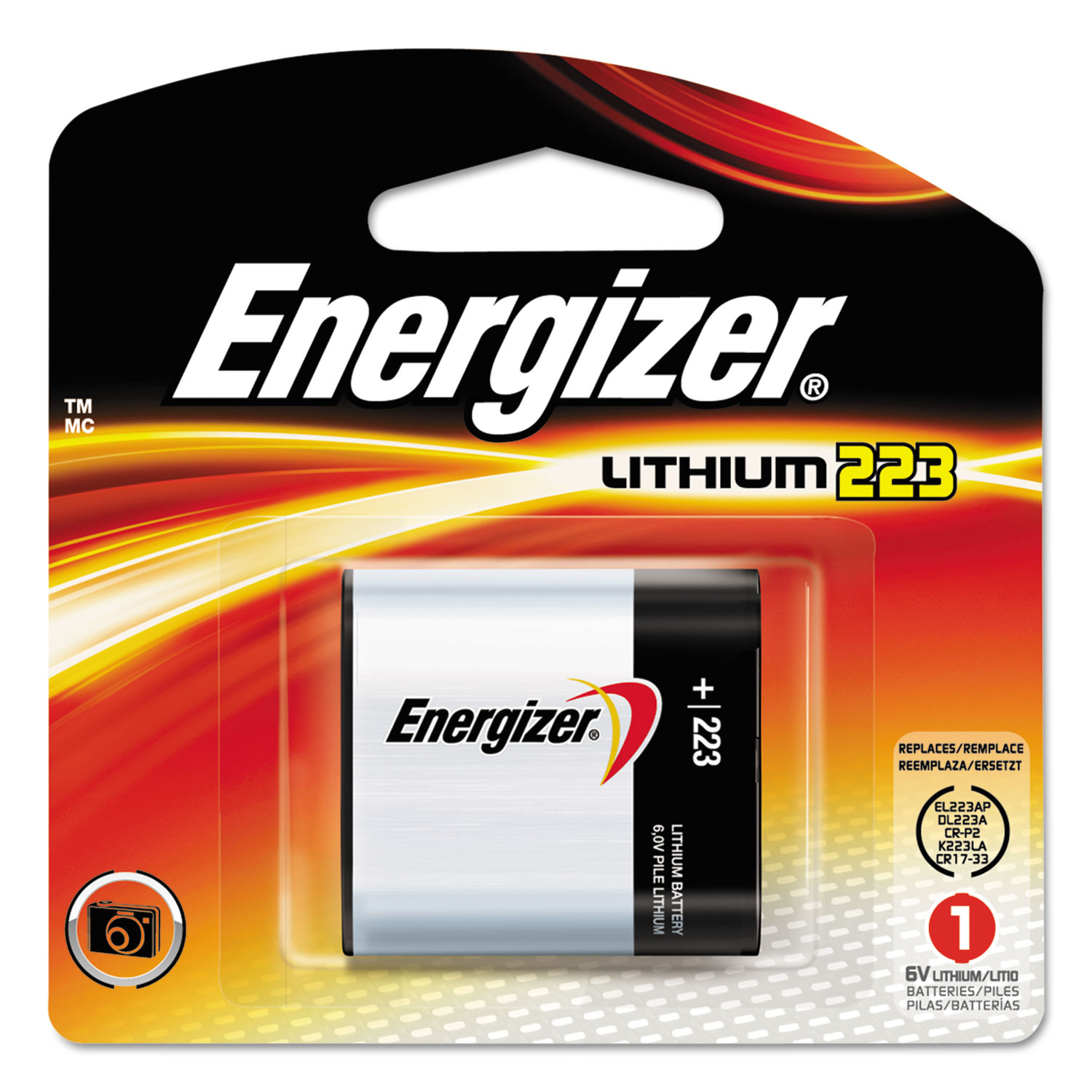  Energizer EL223APBP 223 Lithium Photo Battery, 6V (EVEEL223APBP) 