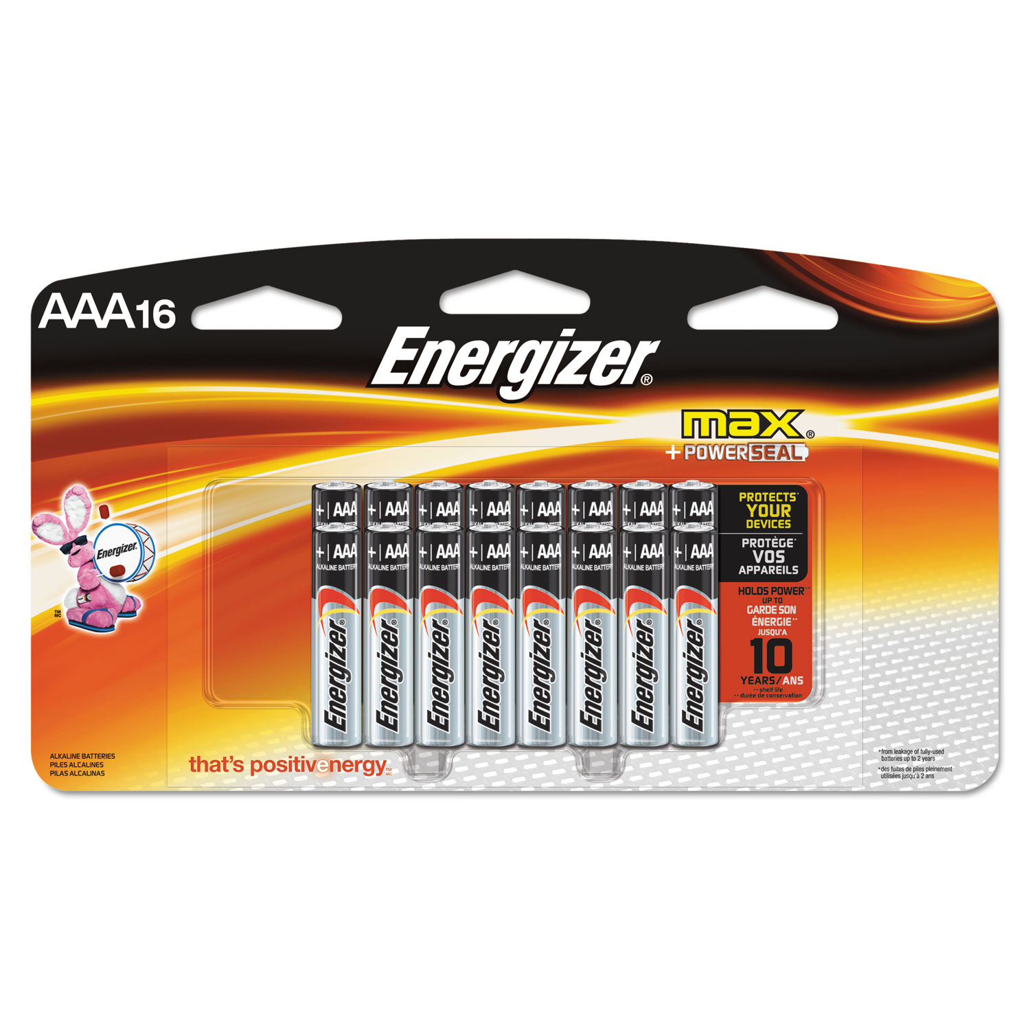 MAX Alkaline Batteries, AAA, 16 Batteries/Pack