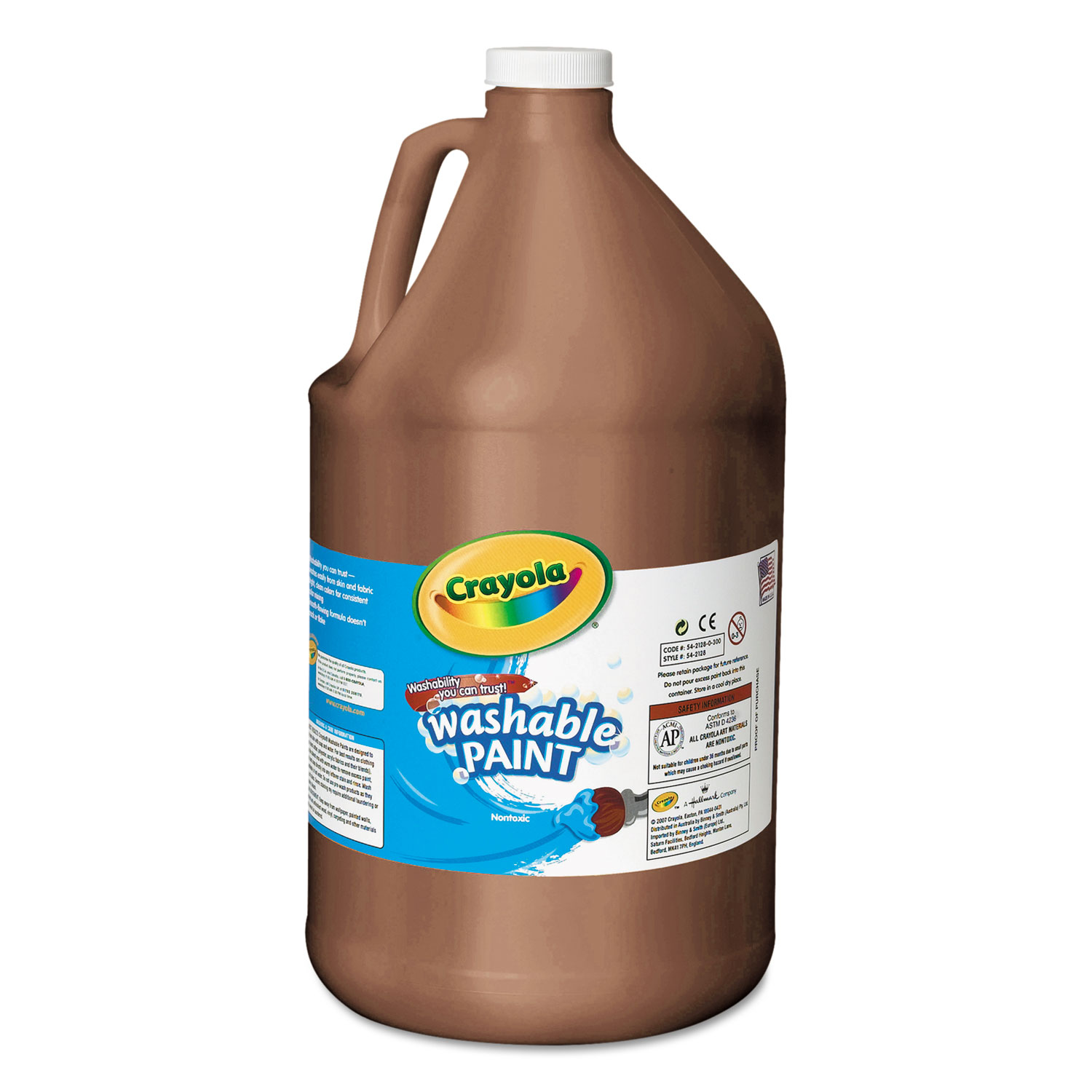 Washable Paint, Brown, 1 gal