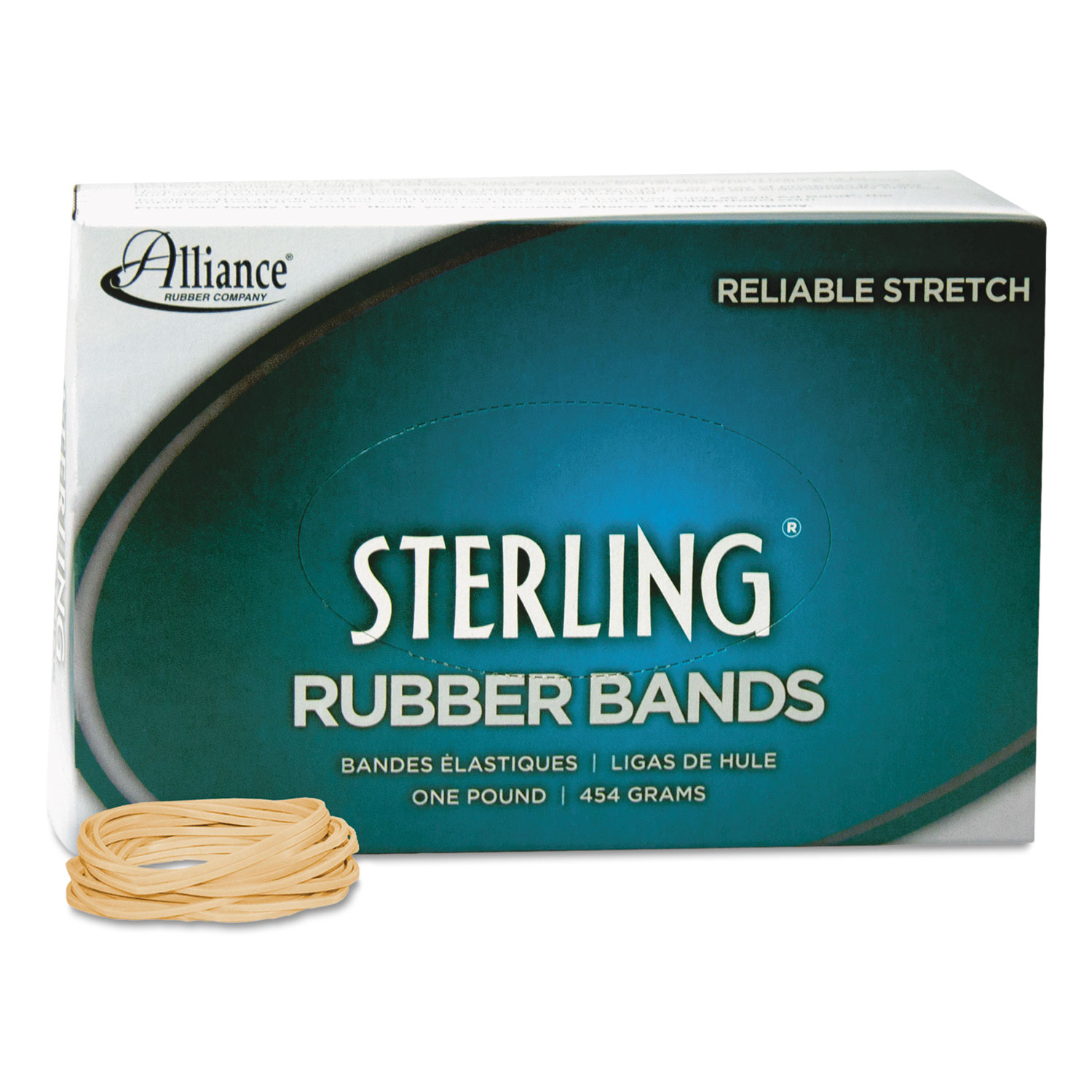 Sterling Rubber Bands Rubber Band, 16, 2 1/2 x 1/16, 2300 Bands/1lb Box