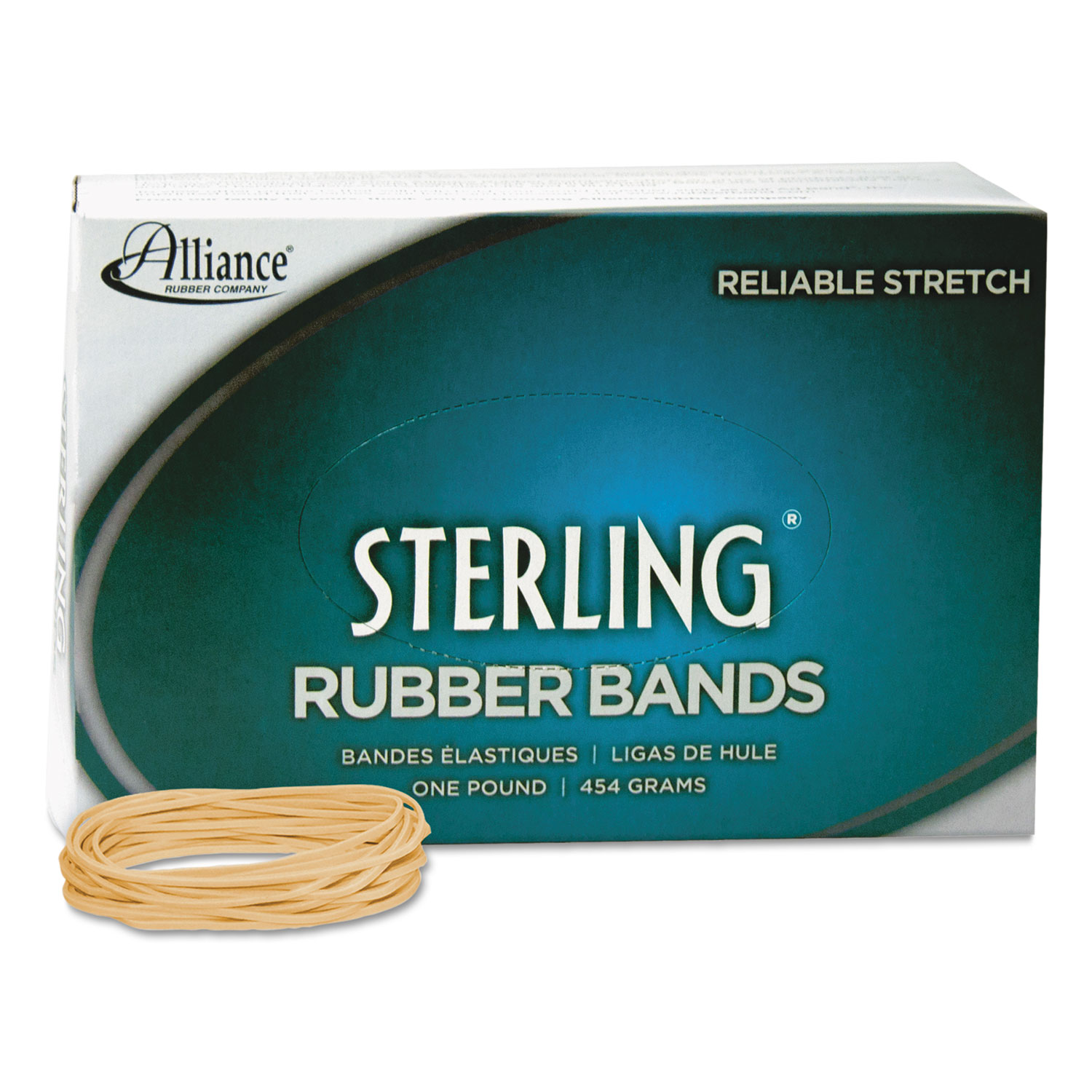 Sterling Rubber Bands Rubber Band, 19, 3-1/2 x 1/16, 1700 Bands/1lb Box