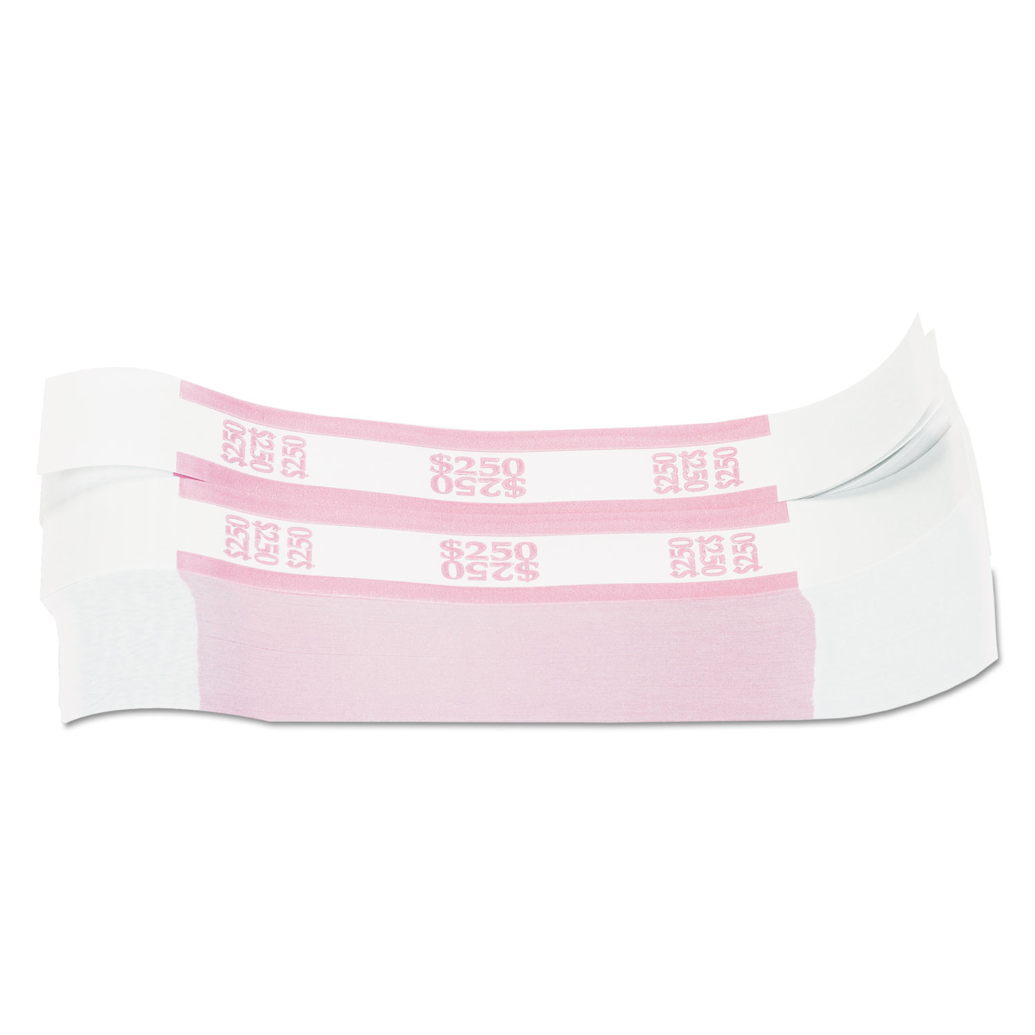  Pap-R Products 216070E13 Currency Straps, Pink, $250 in Dollar Bills, 1000 Bands/Pack (CTX400250) 