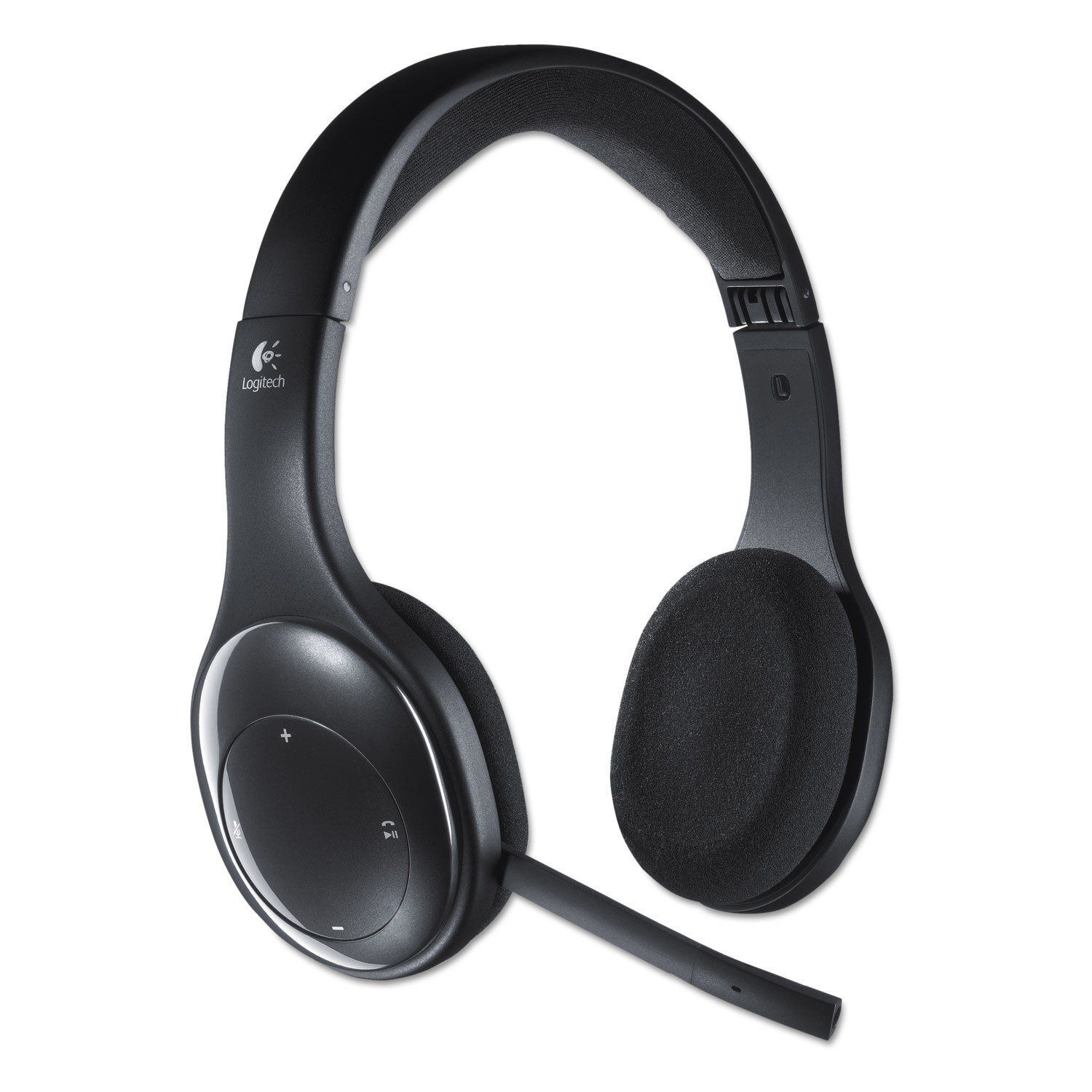  Logitech 981-000337 H800 Binaural Over-the-Head Wireless Bluetooth Headset, 4 ft Range, Black (LOG981000337) 