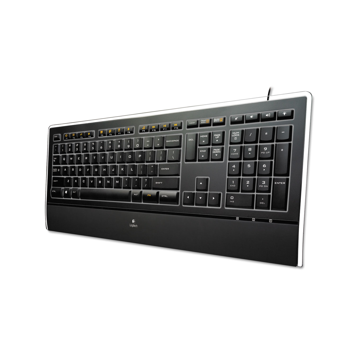  Logitech 920-000914 K740 Illuminated Wired Keyboard, USB, Black (LOG920000914) 