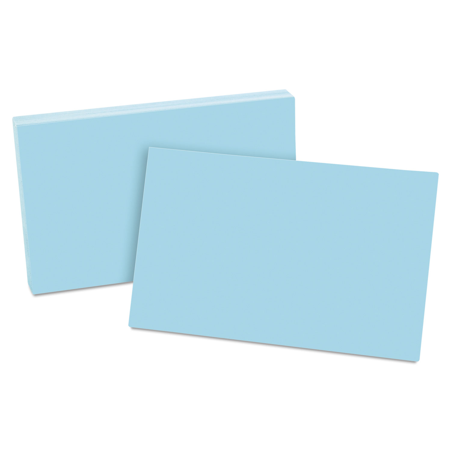  Oxford 7520 BLU Unruled Index Cards, 5 x 8, Blue, 100/Pack (OXF7520BLU) 