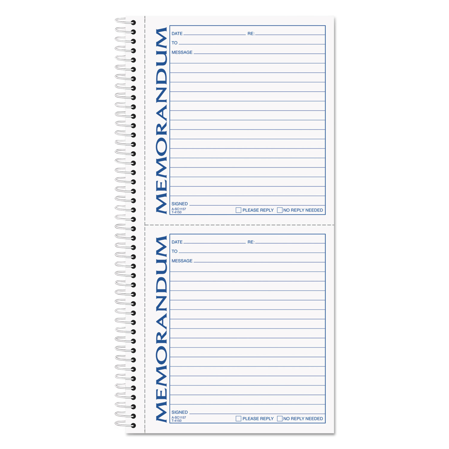 TOPS 4150 Memorandum Book, 5 x 5 1/2, Two-Part Carbonless, 100 Sets/Book (TOP4150) 