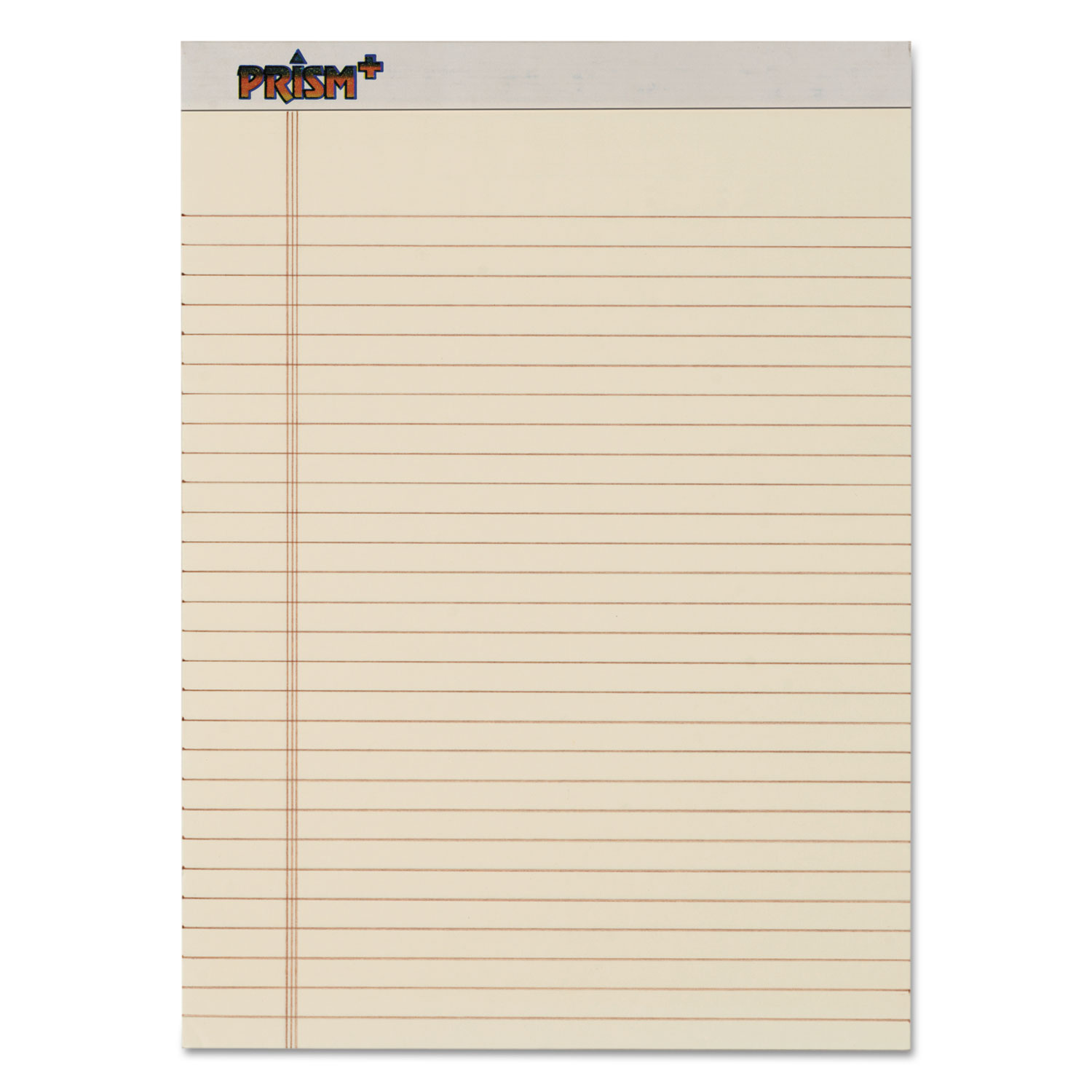  TOPS 63130 Prism + Colored Writing Pads, Wide/Legal Rule, 8.5 x 11.75, Ivory, 50 Sheets, 12/Pack (TOP63130) 