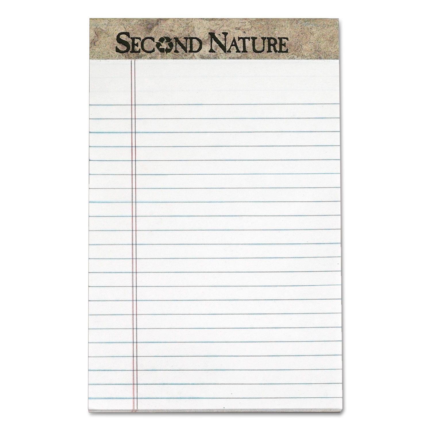  TOPS 74830 Second Nature Recycled Ruled Pads, Narrow Rule, 5 x 8, White, 50 Sheets, Dozen (TOP74830) 