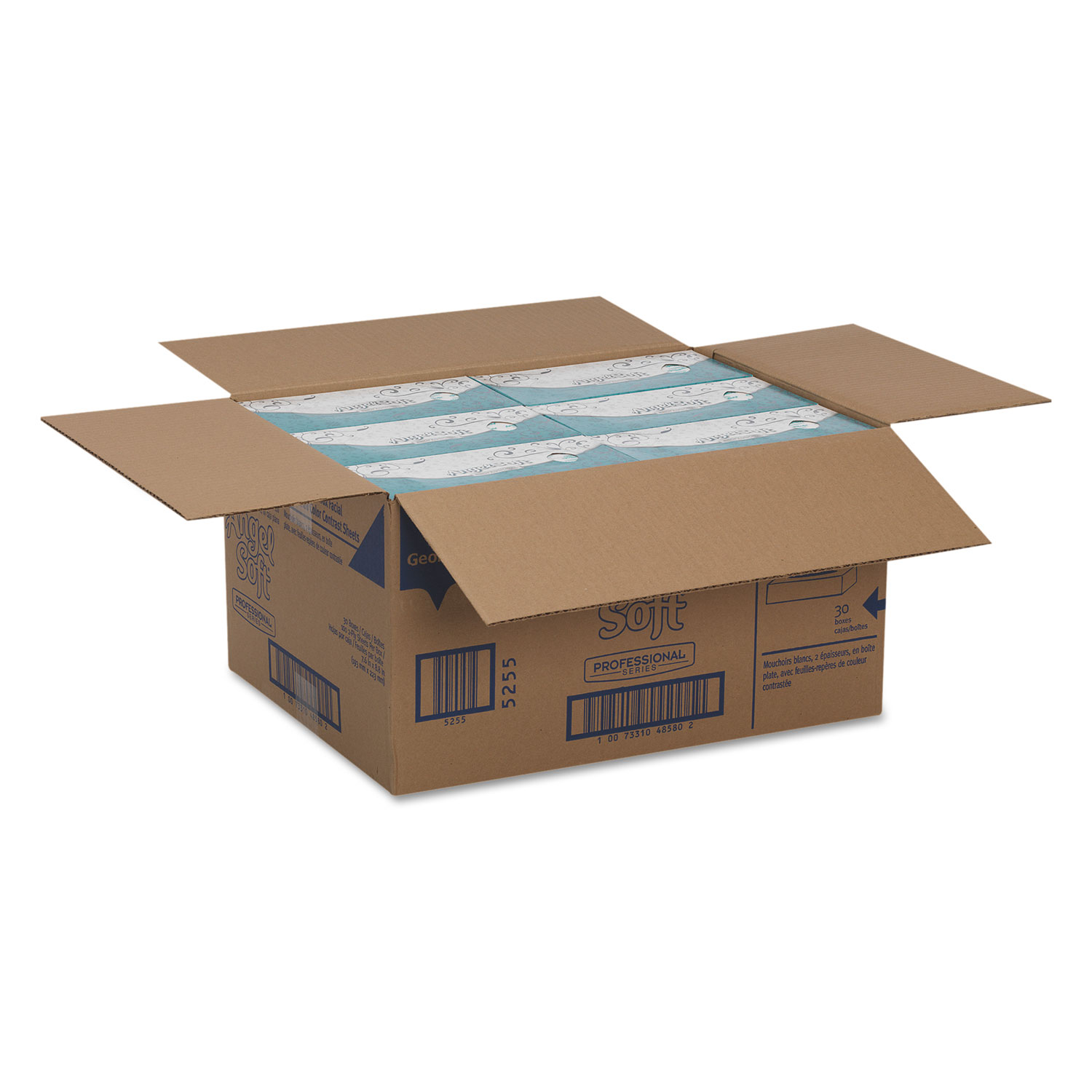 Premium Facial Tissues, 100/Flat Box, 30 Boxes/Carton