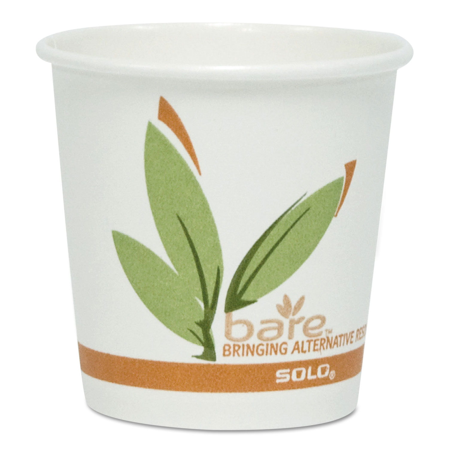  Dart 370RC-J8484 Bare by Solo Eco-Forward Recycled Content PCF Paper Hot Cups, 10 oz, 1,000/Ct (SCC370RC) 