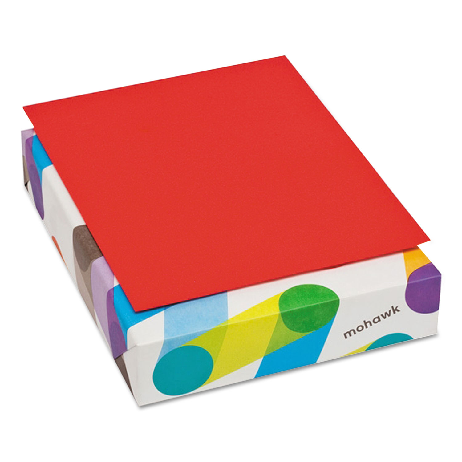 BriteHue Multipurpose Colored Paper, 24lb, 8 1/2 x 11, Red, 500 Sheets
