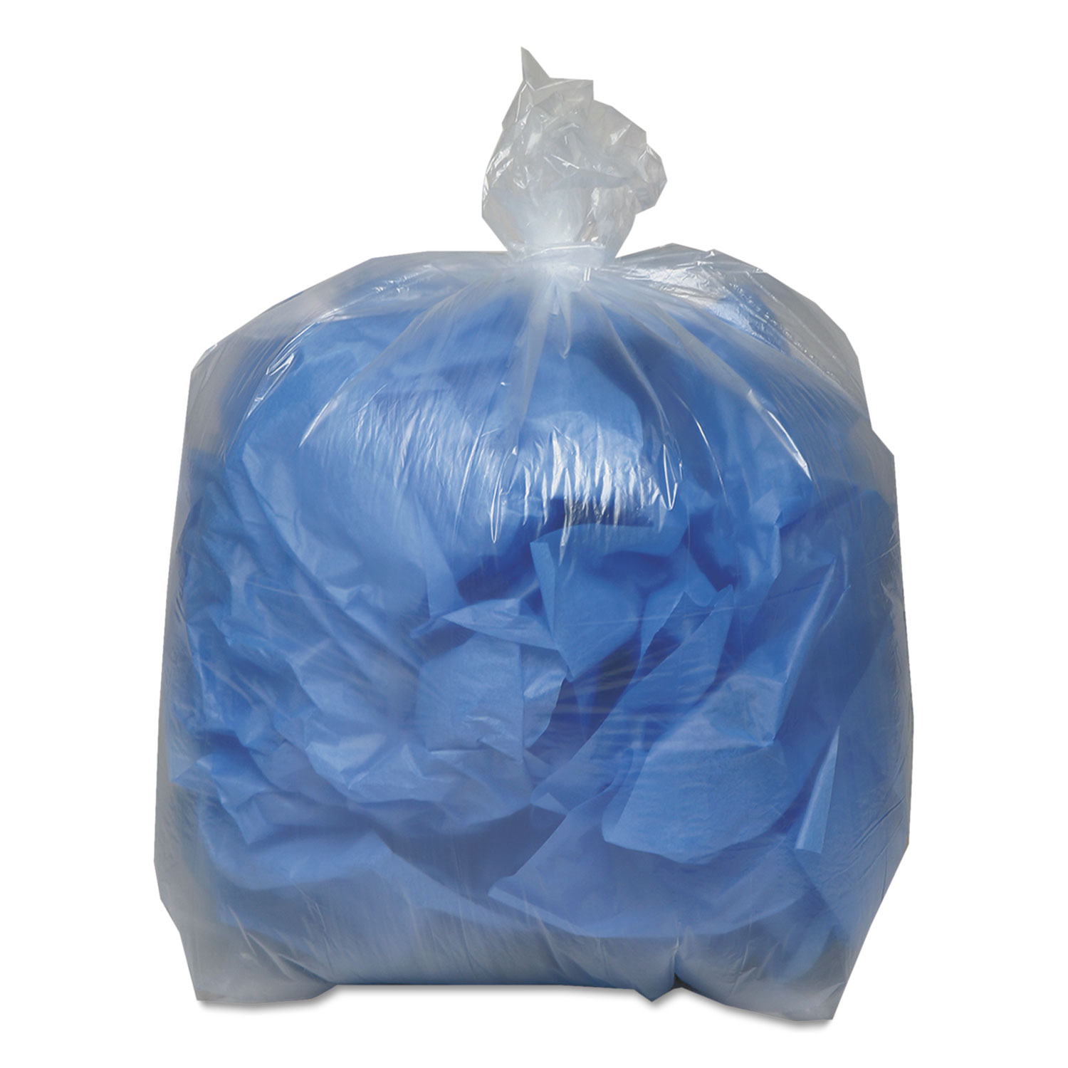 Low Density Repro Can Liners, 1.1 Mil, 56 gal, 43 x 47, 10 Bags/RL, 10 Rolls/CT
