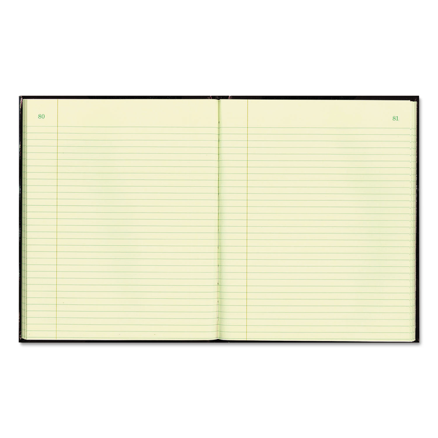 Texthide Record Book, Black/Burgundy, 300 Green Pages, 10 3/8 x 8 3/8