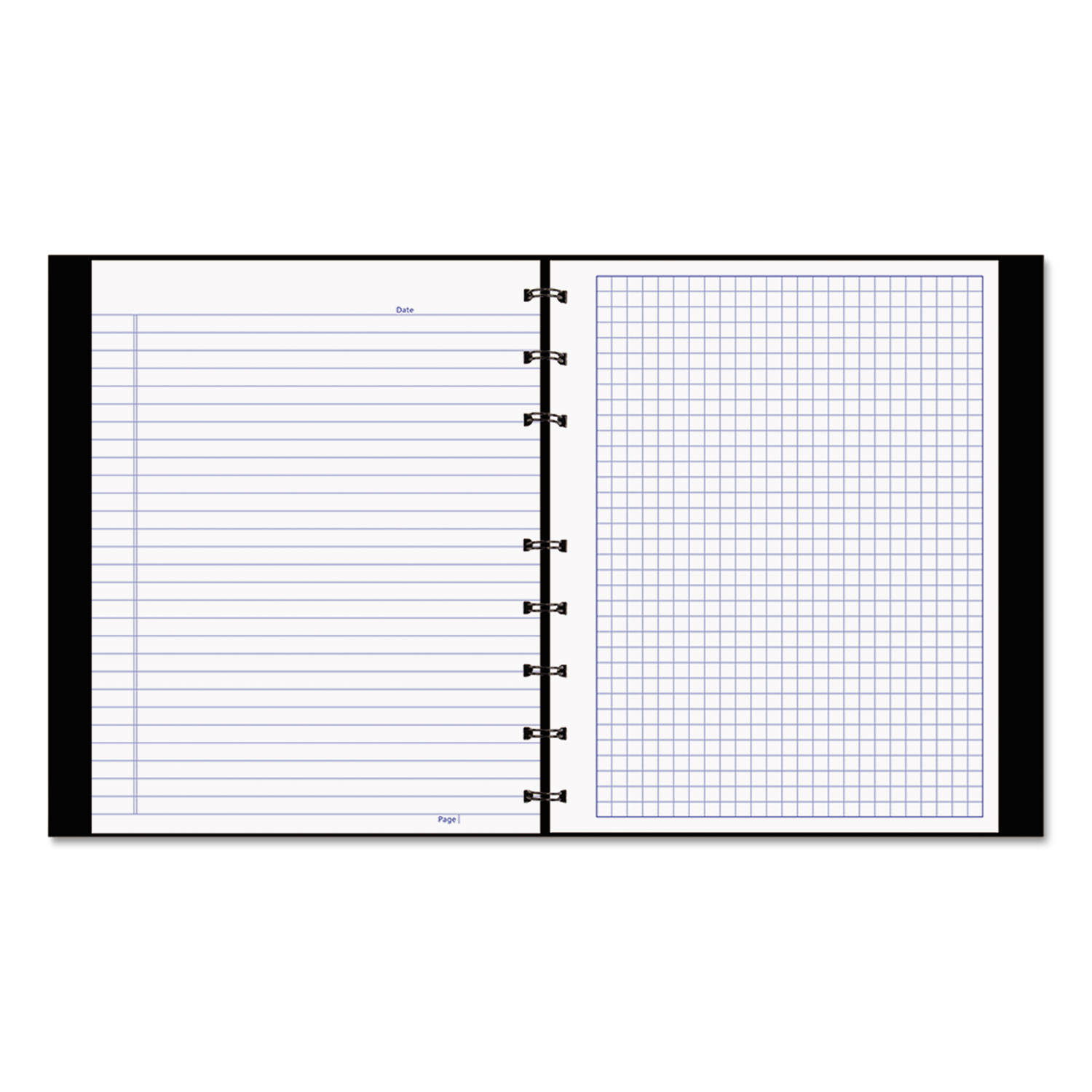 NotePro Quad Notebook, Narrow/Quadrille Rule, 9.25 x 7.25, White, 96 Sheets