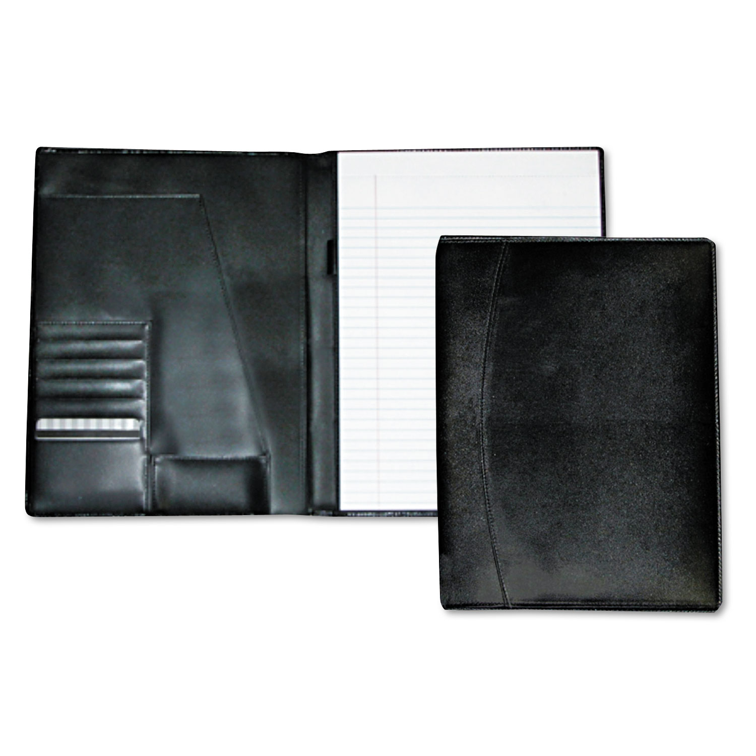 Classic Pad Folio/Writing Pad, 8 1/2 x 11, Black