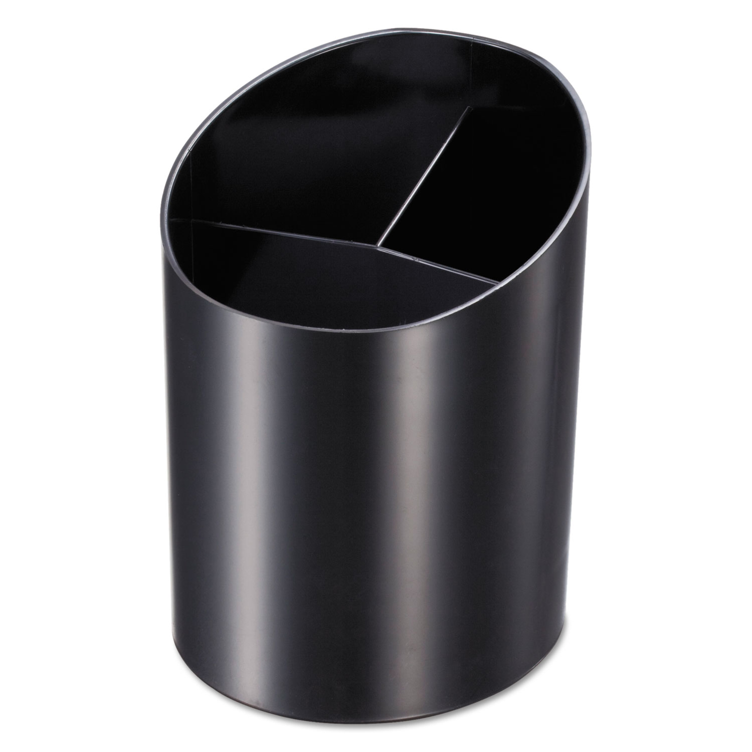 Recycled Big Pencil Cup, 4 1/4 x 4 1/2 x 5 3/4, Black